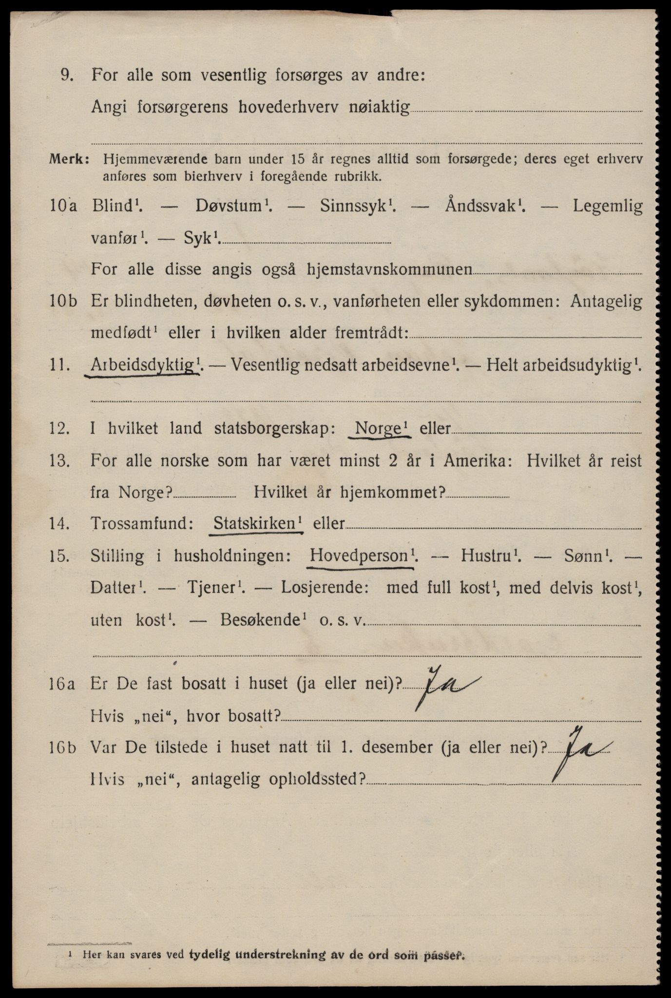 SAST, 1920 census for Høyland, 1920, p. 5273