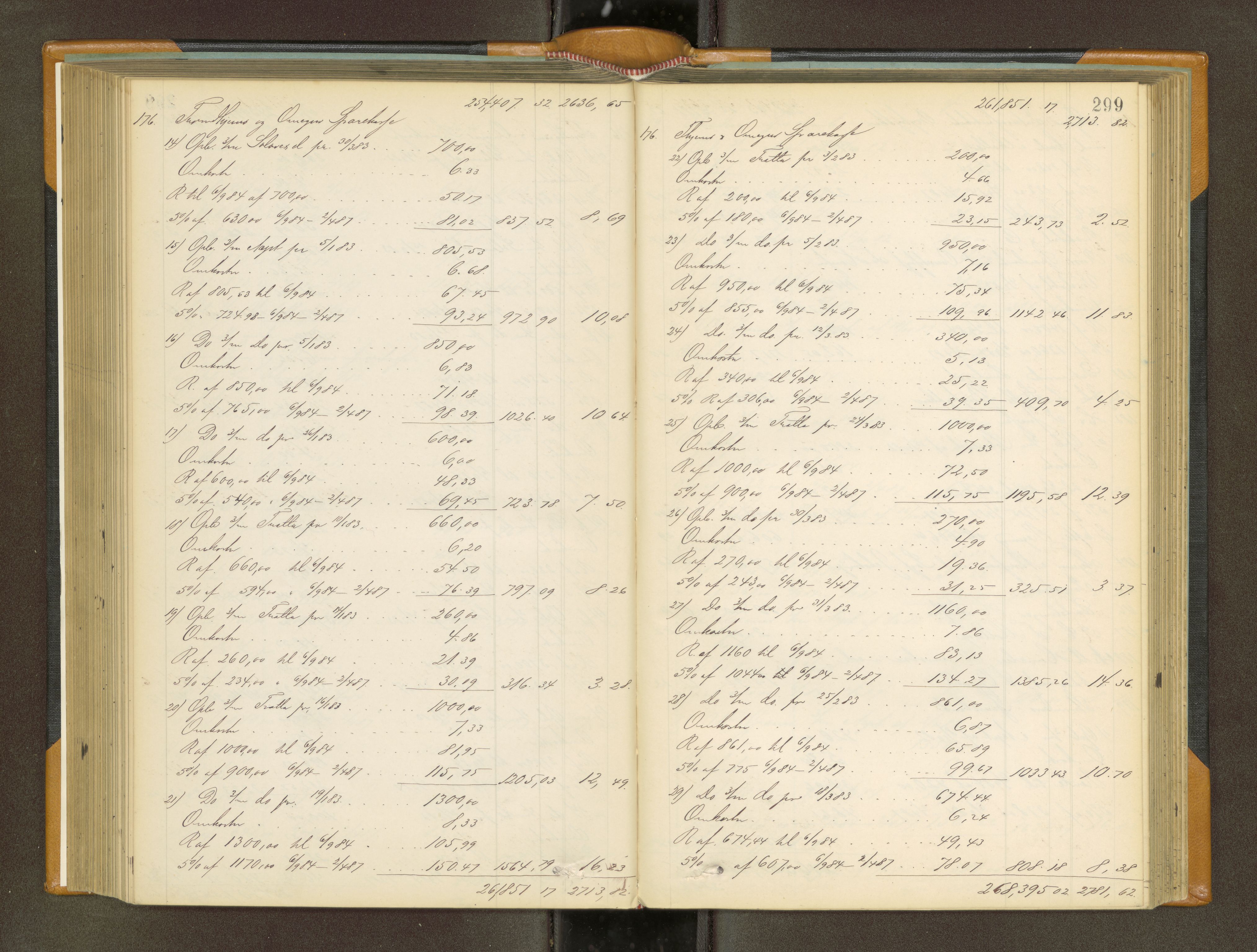 Trondheim byfogd, AV/SAT-A-0003/1/3/3A/L0034: Skifteutlodningsprotokoll - 2/8-26/12. (m/ register) U, 1884-1888, p. 299