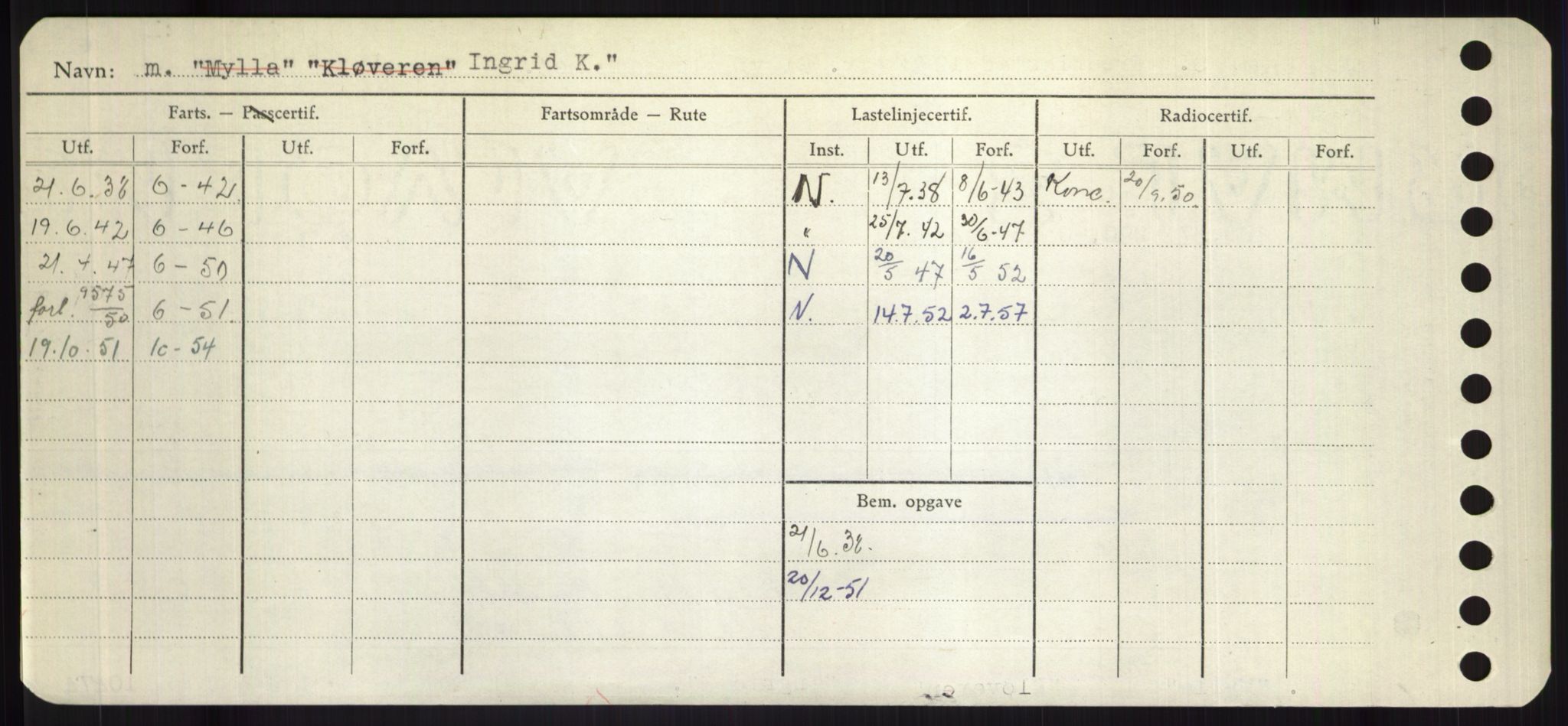 Sjøfartsdirektoratet med forløpere, Skipsmålingen, AV/RA-S-1627/H/Hd/L0018: Fartøy, I, p. 192
