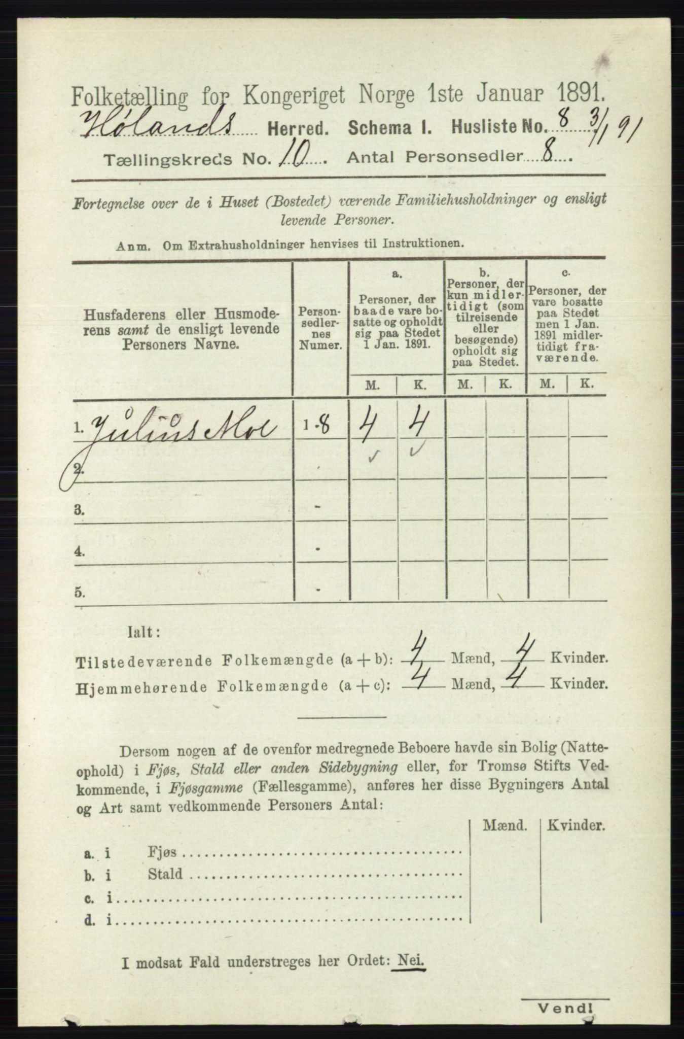 RA, 1891 census for 0221 Høland, 1891, p. 6512