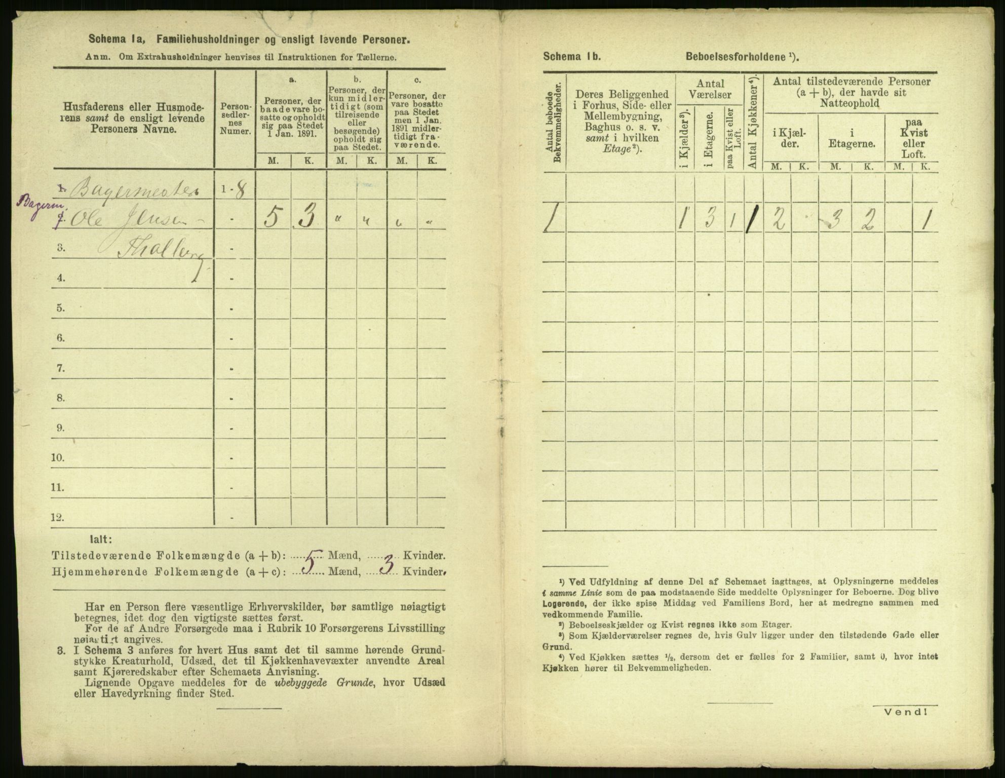 RA, 1891 census for 0301 Kristiania, 1891, p. 160906