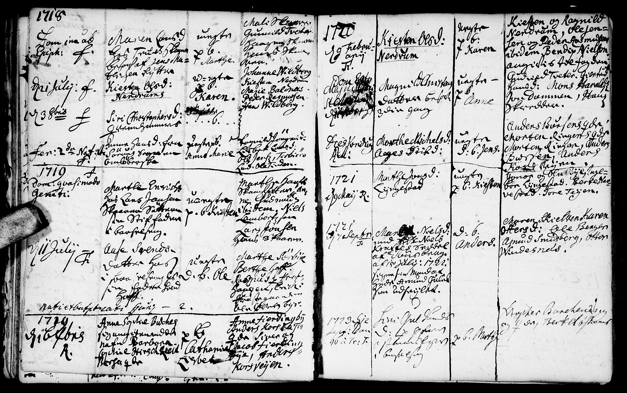 Fet prestekontor Kirkebøker, AV/SAO-A-10370a/F/Fa/L0002: Parish register (official) no. I 2, 1716-1815, p. 38