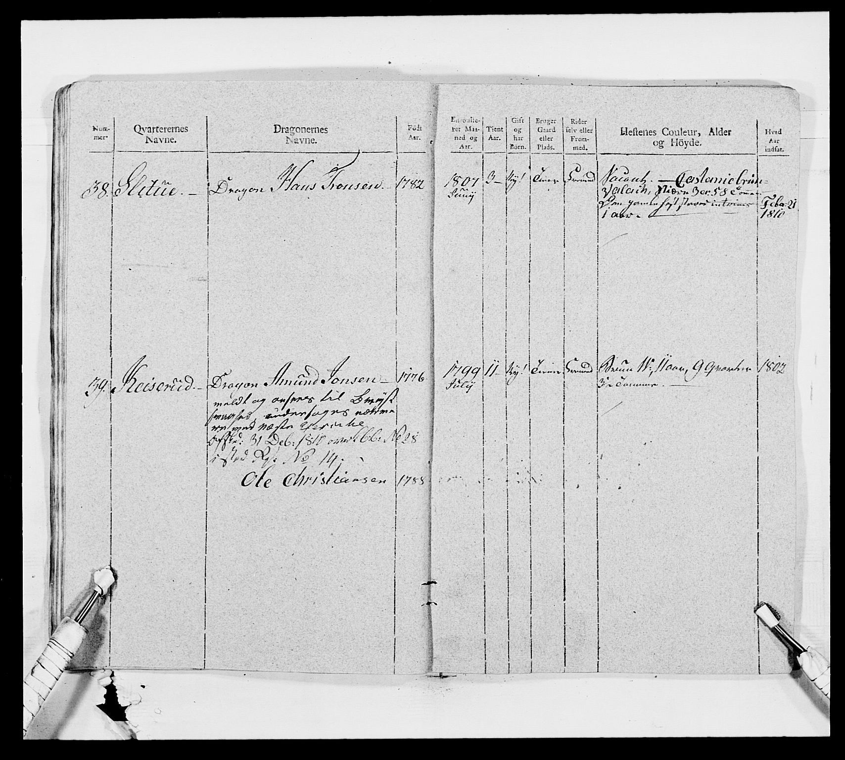 Generalitets- og kommissariatskollegiet, Det kongelige norske kommissariatskollegium, AV/RA-EA-5420/E/Eh/L0012: Smålenske dragonregiment, 1810, p. 30