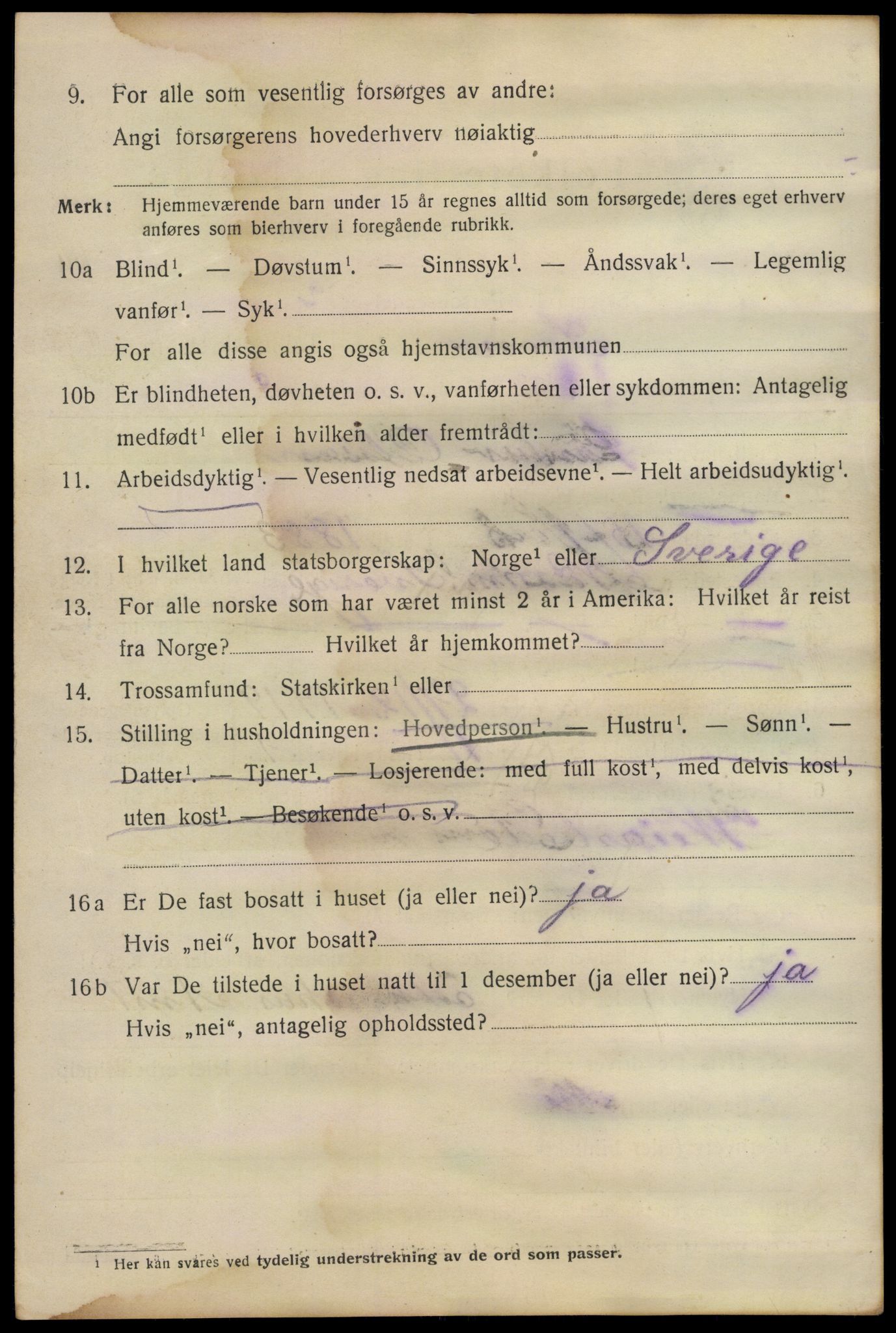 SAO, 1920 census for Son, 1920, p. 1127