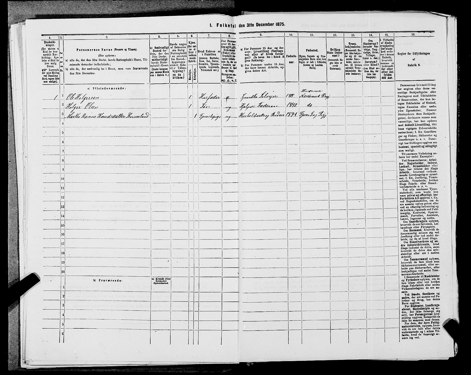 SAST, 1875 census for 1139P Nedstrand, 1875, p. 629