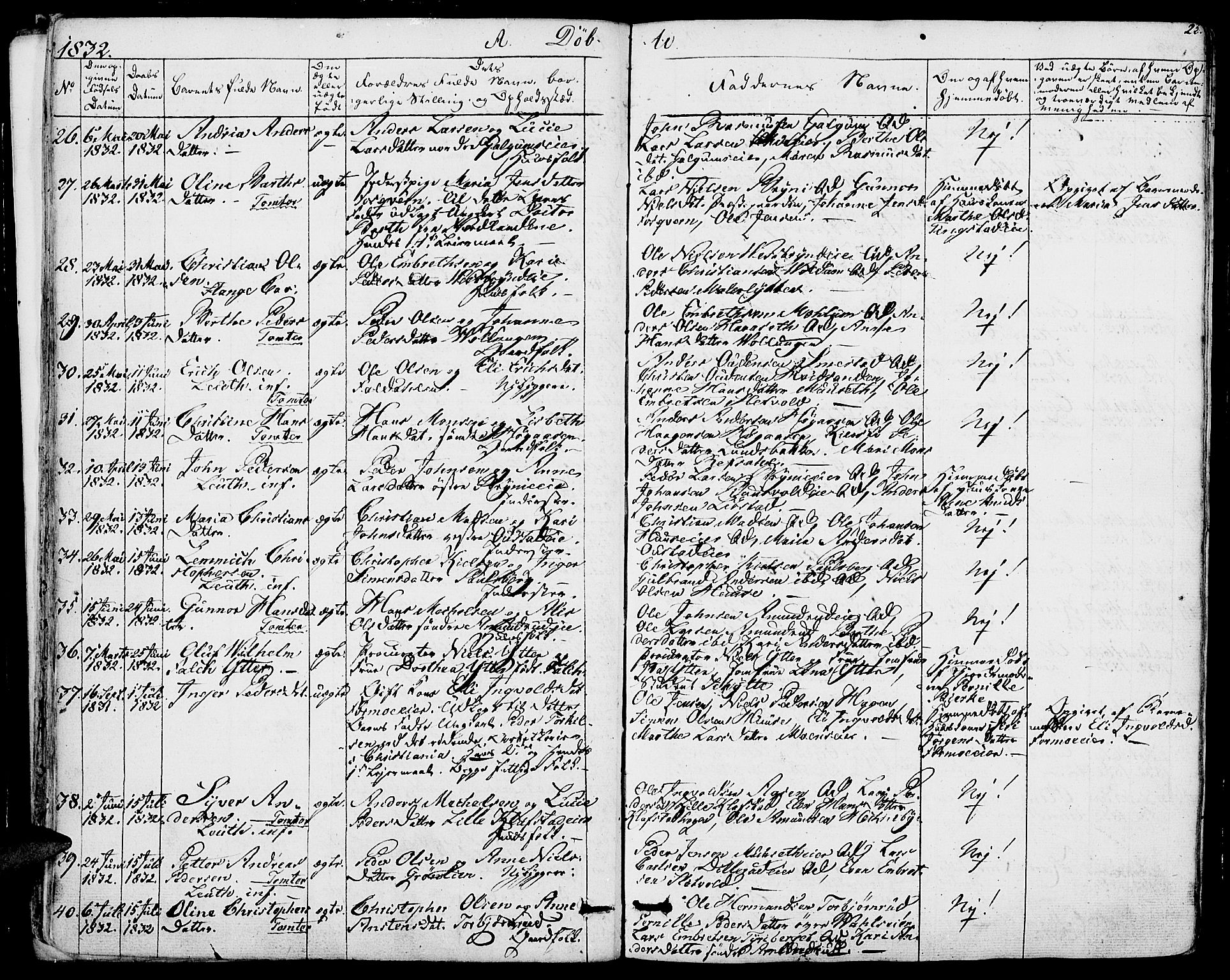 Romedal prestekontor, AV/SAH-PREST-004/K/L0003: Parish register (official) no. 3, 1829-1846, p. 25