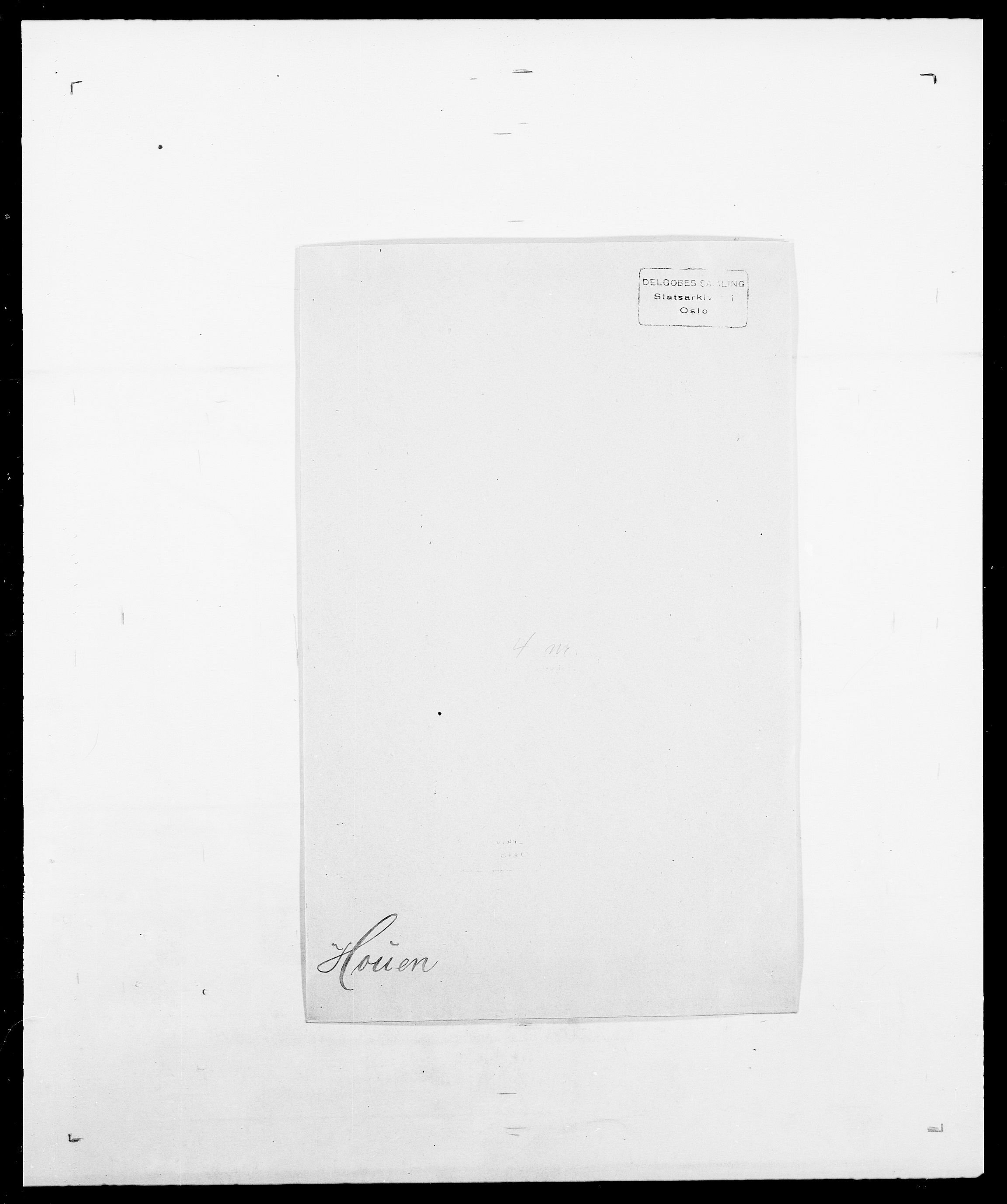 Delgobe, Charles Antoine - samling, SAO/PAO-0038/D/Da/L0018: Hoch - Howert, p. 1007