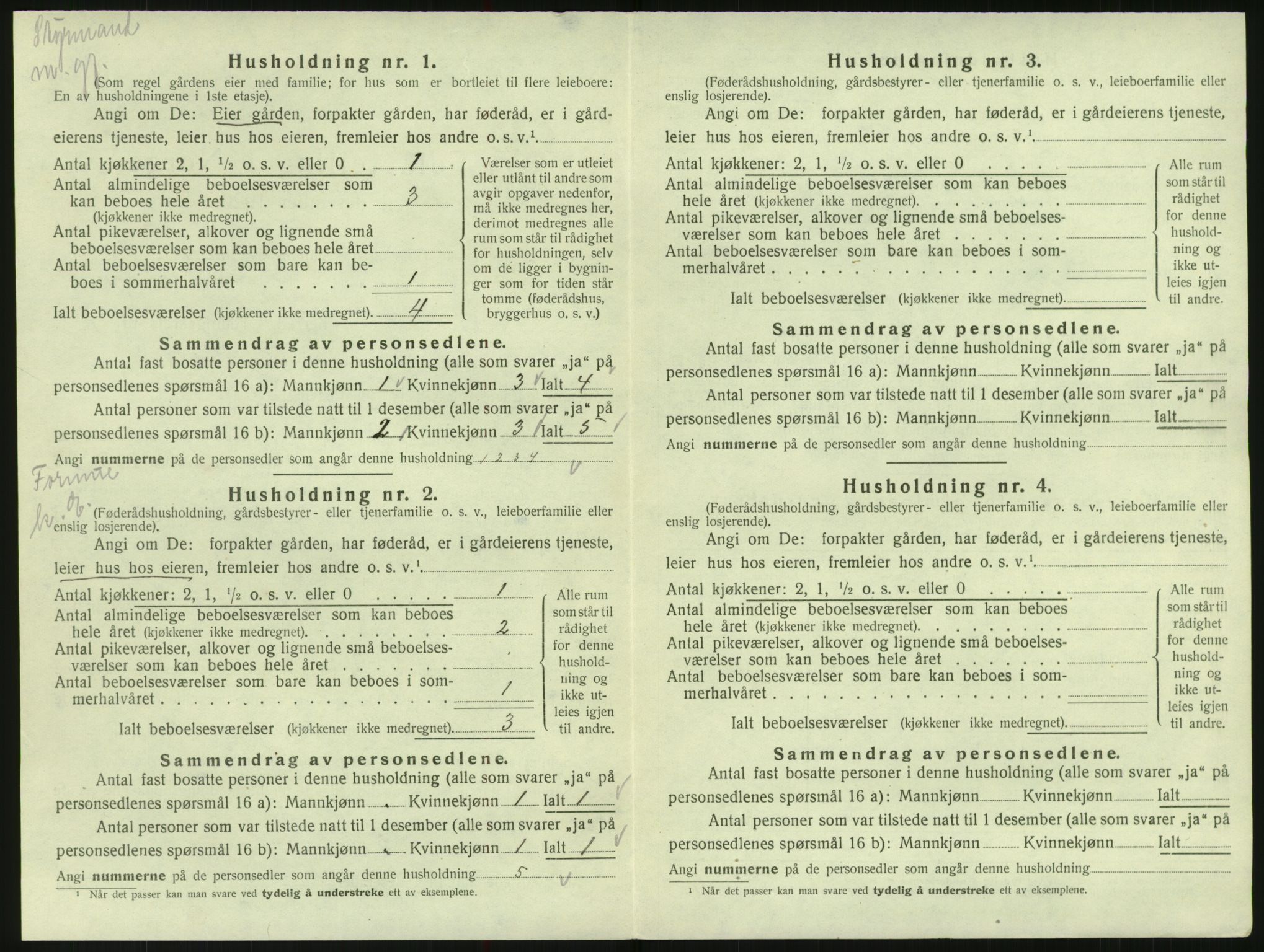 SAK, 1920 census for Randesund, 1920, p. 65