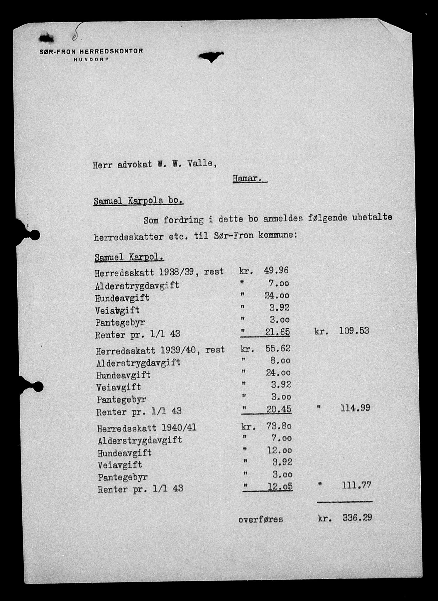 Justisdepartementet, Tilbakeføringskontoret for inndratte formuer, AV/RA-S-1564/H/Hc/Hcc/L0949: --, 1945-1947, p. 558