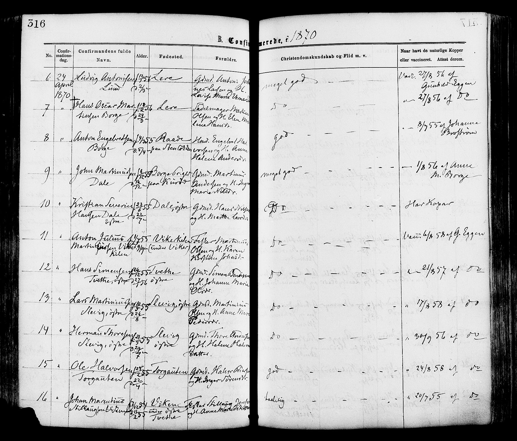 Onsøy prestekontor Kirkebøker, AV/SAO-A-10914/F/Fa/L0004: Parish register (official) no. I 4, 1861-1877, p. 316