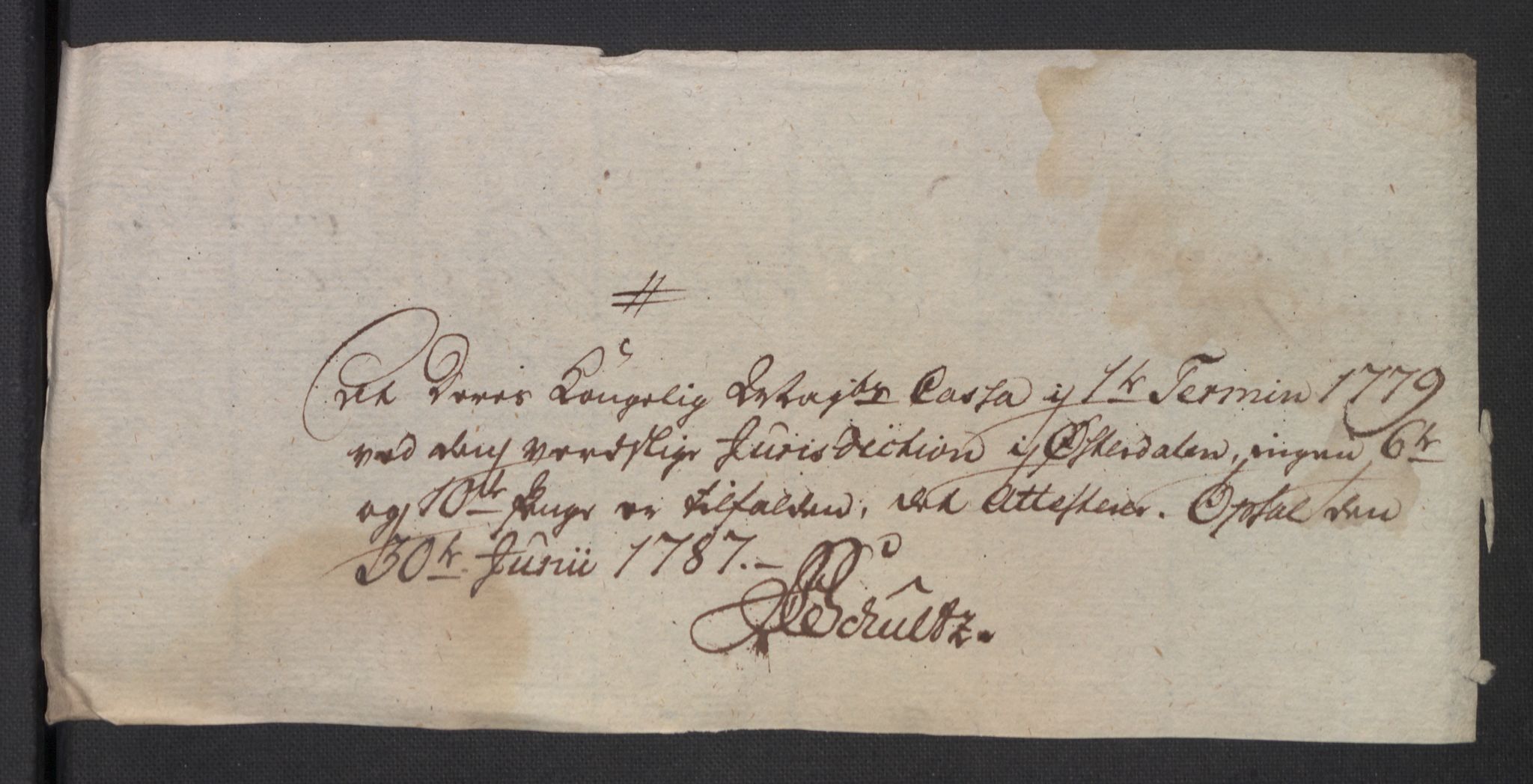 Rentekammeret inntil 1814, Reviderte regnskaper, Mindre regnskaper, AV/RA-EA-4068/Rb/L0014: Opplands amt, 1771-1779, p. 663