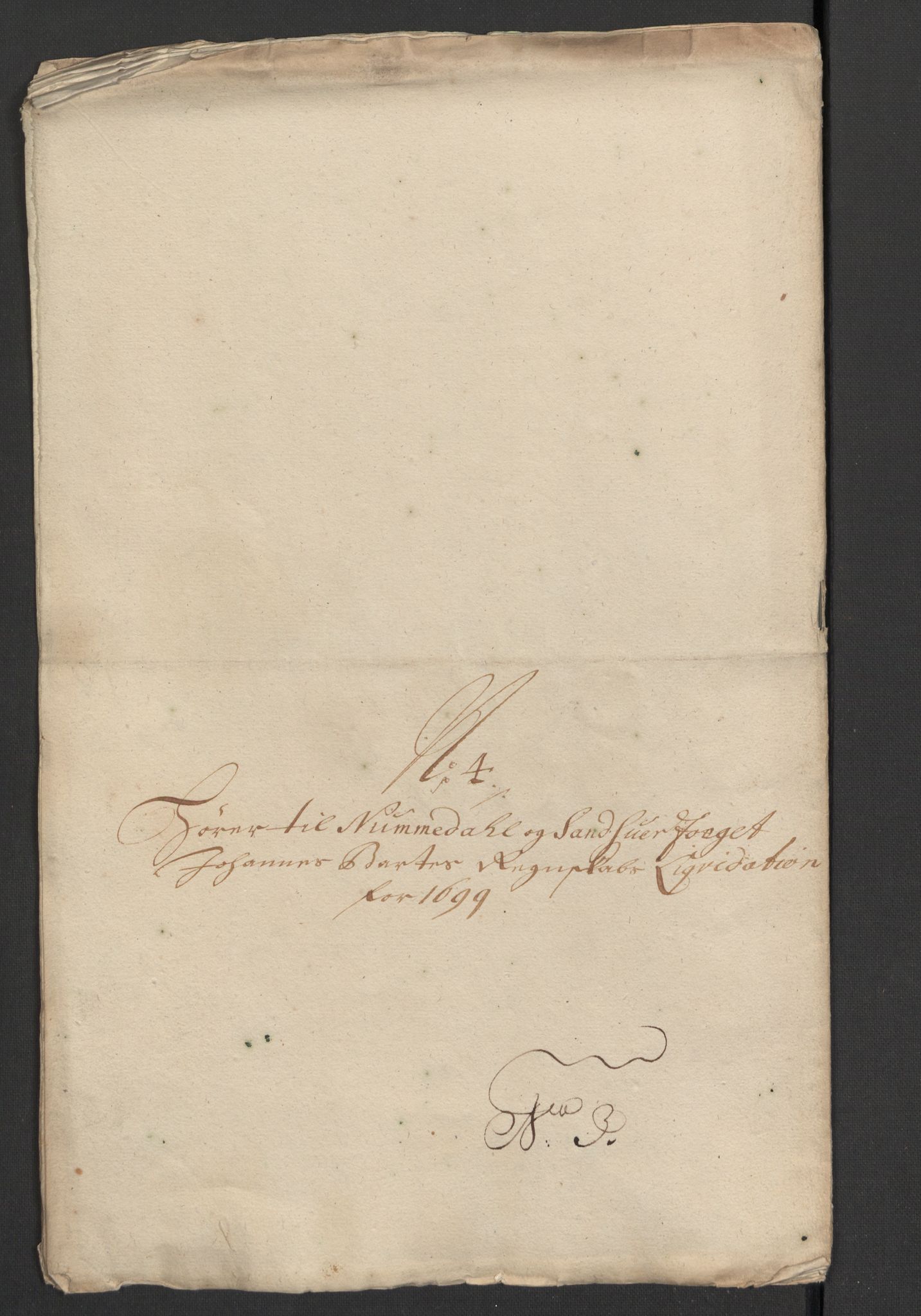 Rentekammeret inntil 1814, Reviderte regnskaper, Fogderegnskap, AV/RA-EA-4092/R24/L1577: Fogderegnskap Numedal og Sandsvær, 1698-1700, p. 219