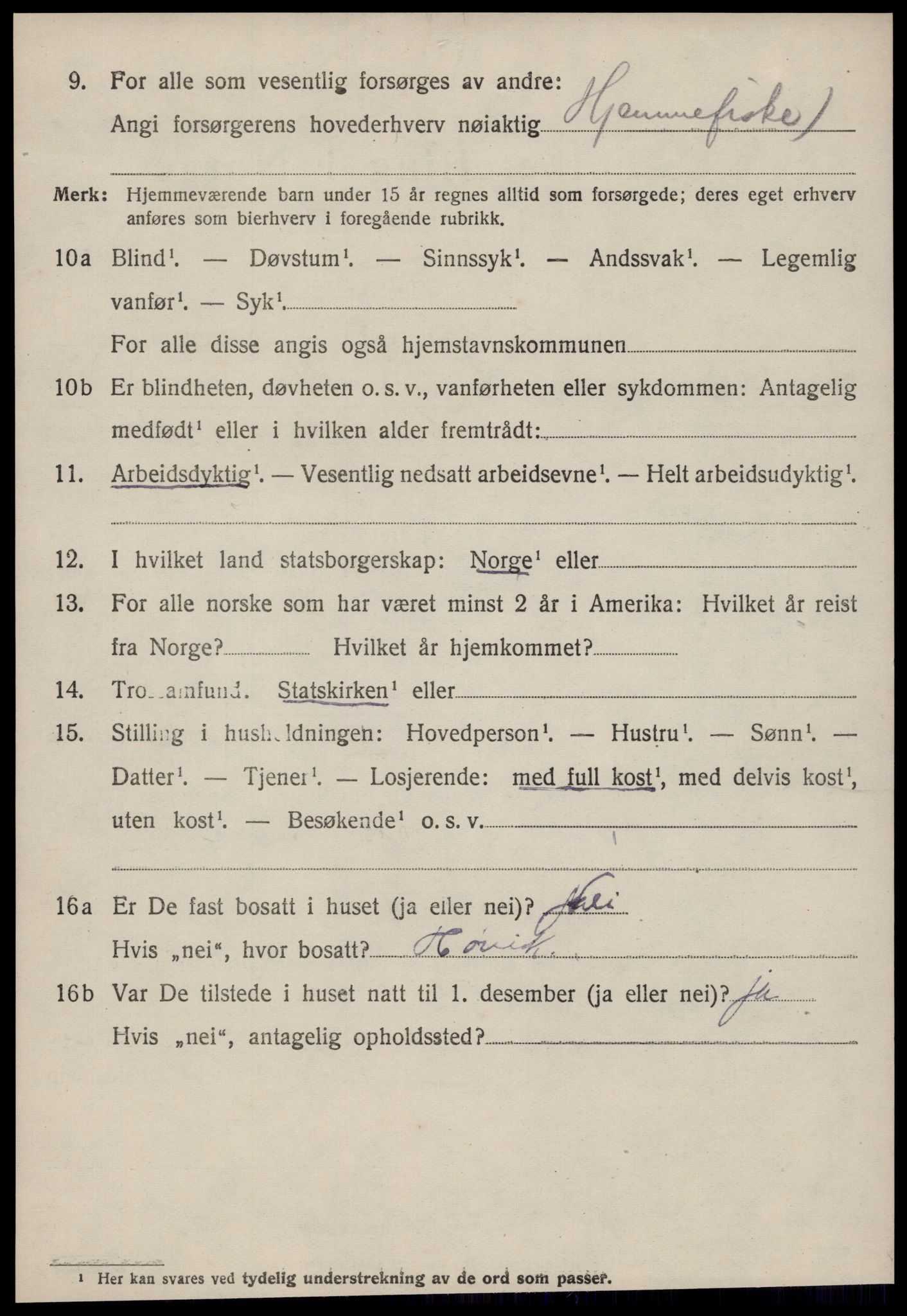 SAT, 1920 census for Aure, 1920, p. 4825