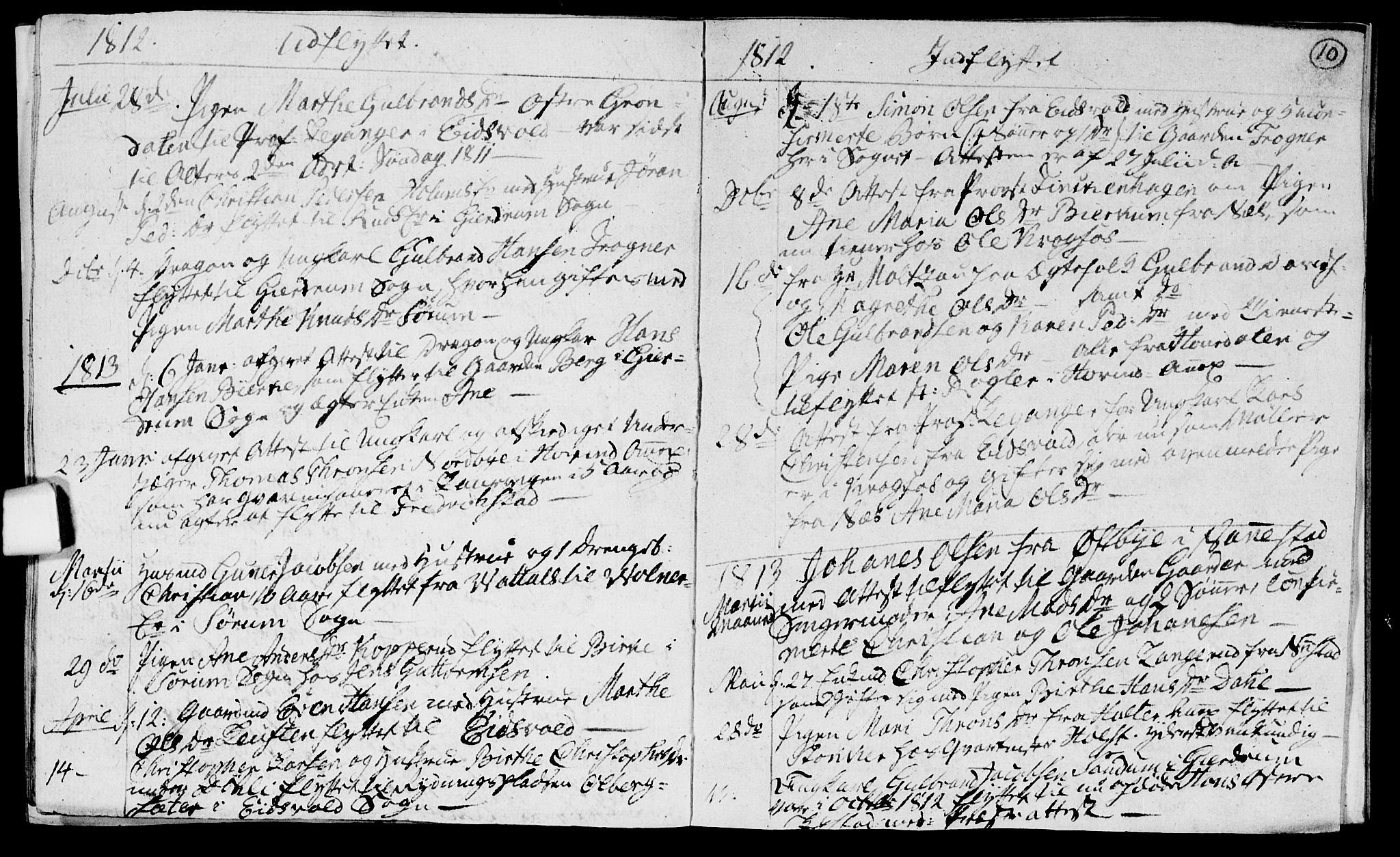 Ullensaker prestekontor Kirkebøker, AV/SAO-A-10236a/F/Fa/L0012: Parish register (official) no. I 12, 1808-1815, p. 10