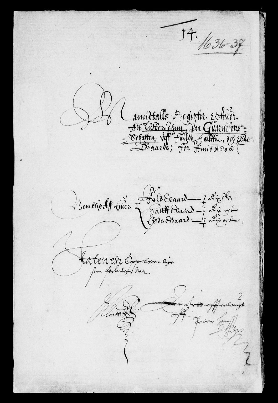 Rentekammeret inntil 1814, Reviderte regnskaper, Lensregnskaper, AV/RA-EA-5023/R/Rb/Rbr/L0010: Lista len, 1628-1636