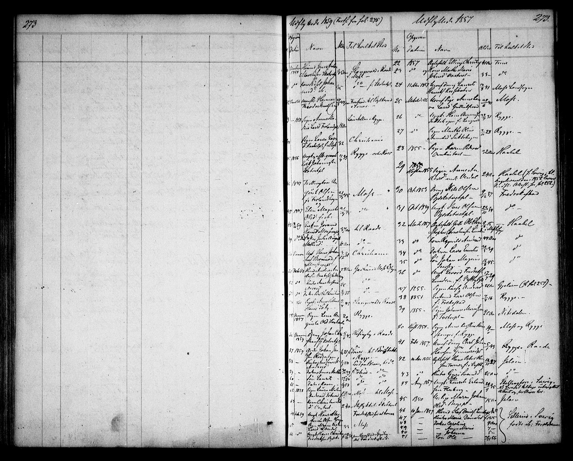 Våler prestekontor Kirkebøker, AV/SAO-A-11083/F/Fa/L0006: Parish register (official) no. I 6, 1840-1861, p. 273