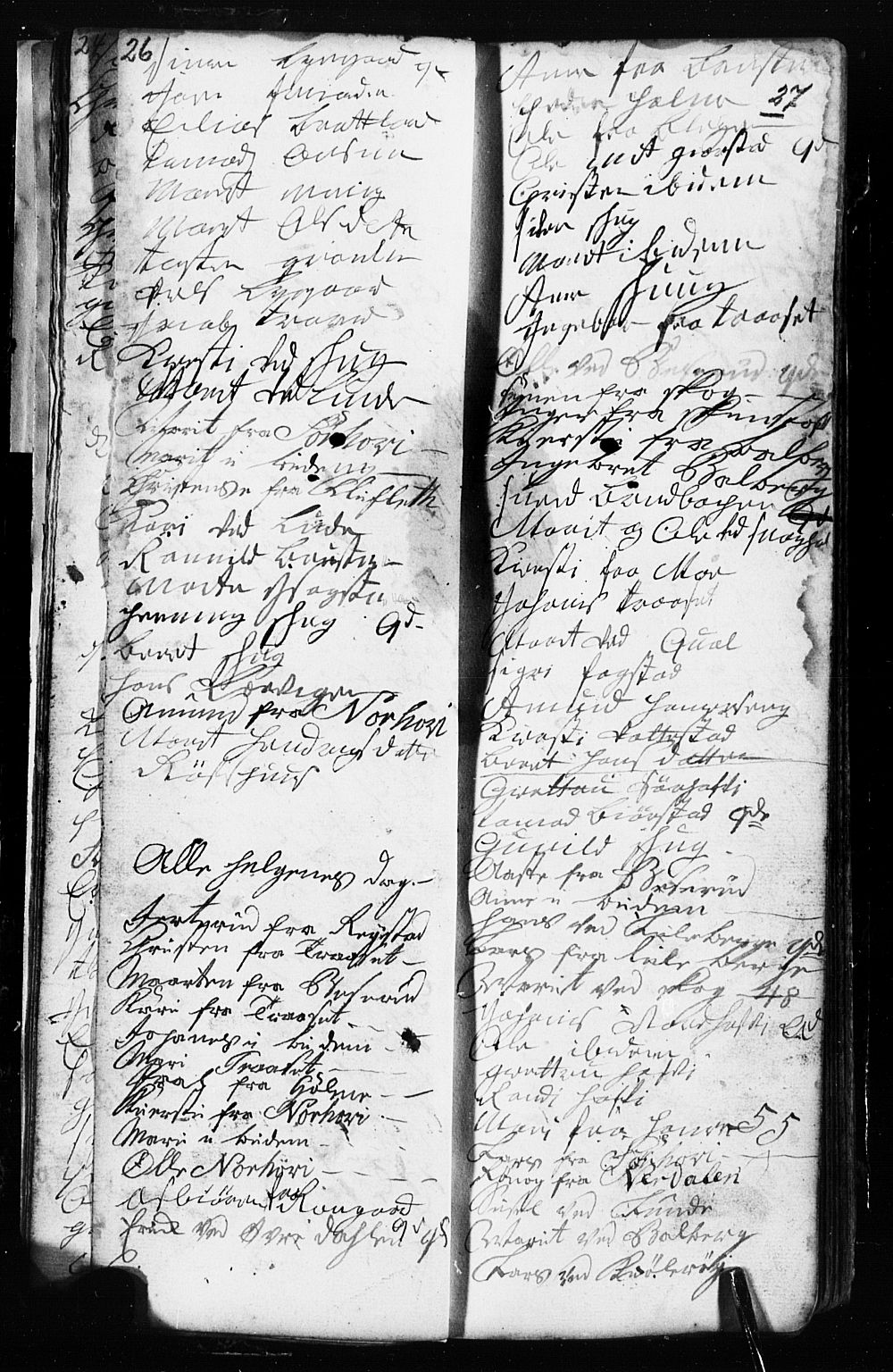 Fåberg prestekontor, AV/SAH-PREST-086/H/Ha/Hab/L0002: Parish register (copy) no. 2, 1741-1756, p. 26-27