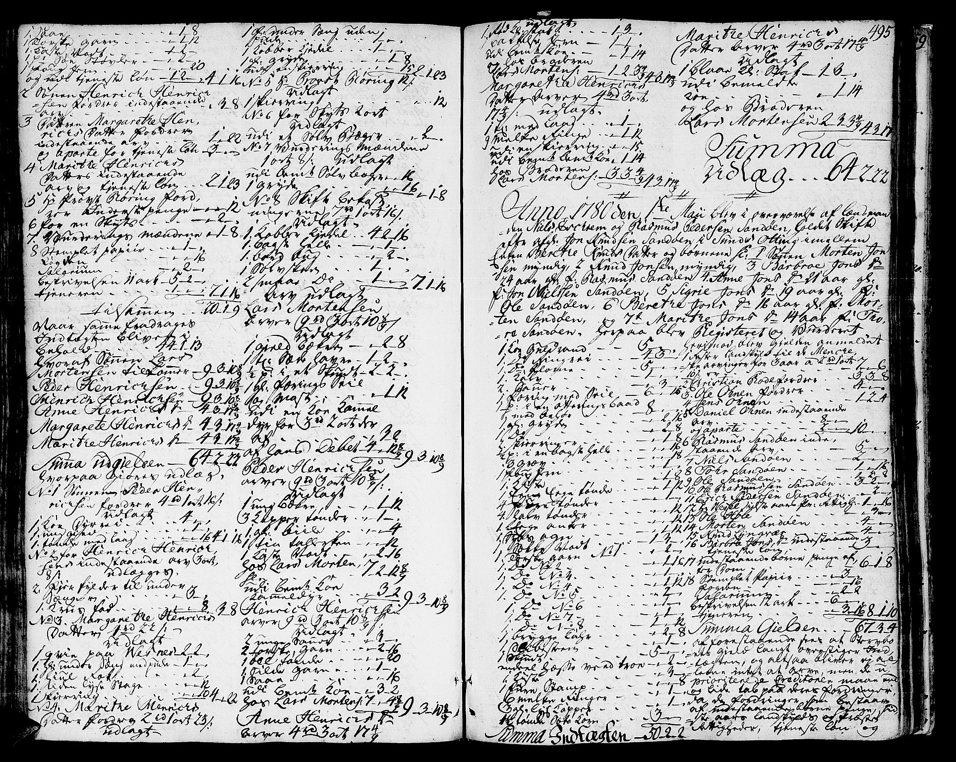 Romsdal sorenskriveri, SAT/A-4149/1/3/3A/L0010: Skifteprotokoll, 1774-1782, p. 494b-495a