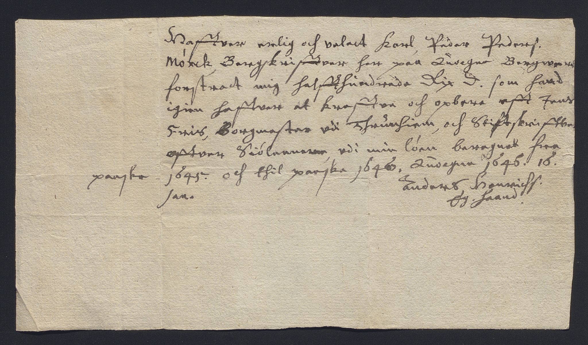 Rentekammeret inntil 1814, Reviderte regnskaper, Kirkeregnskap, AV/RA-EA-4067/Rf/L0113: Kirkeregnskap, 1641-1656, p. 126