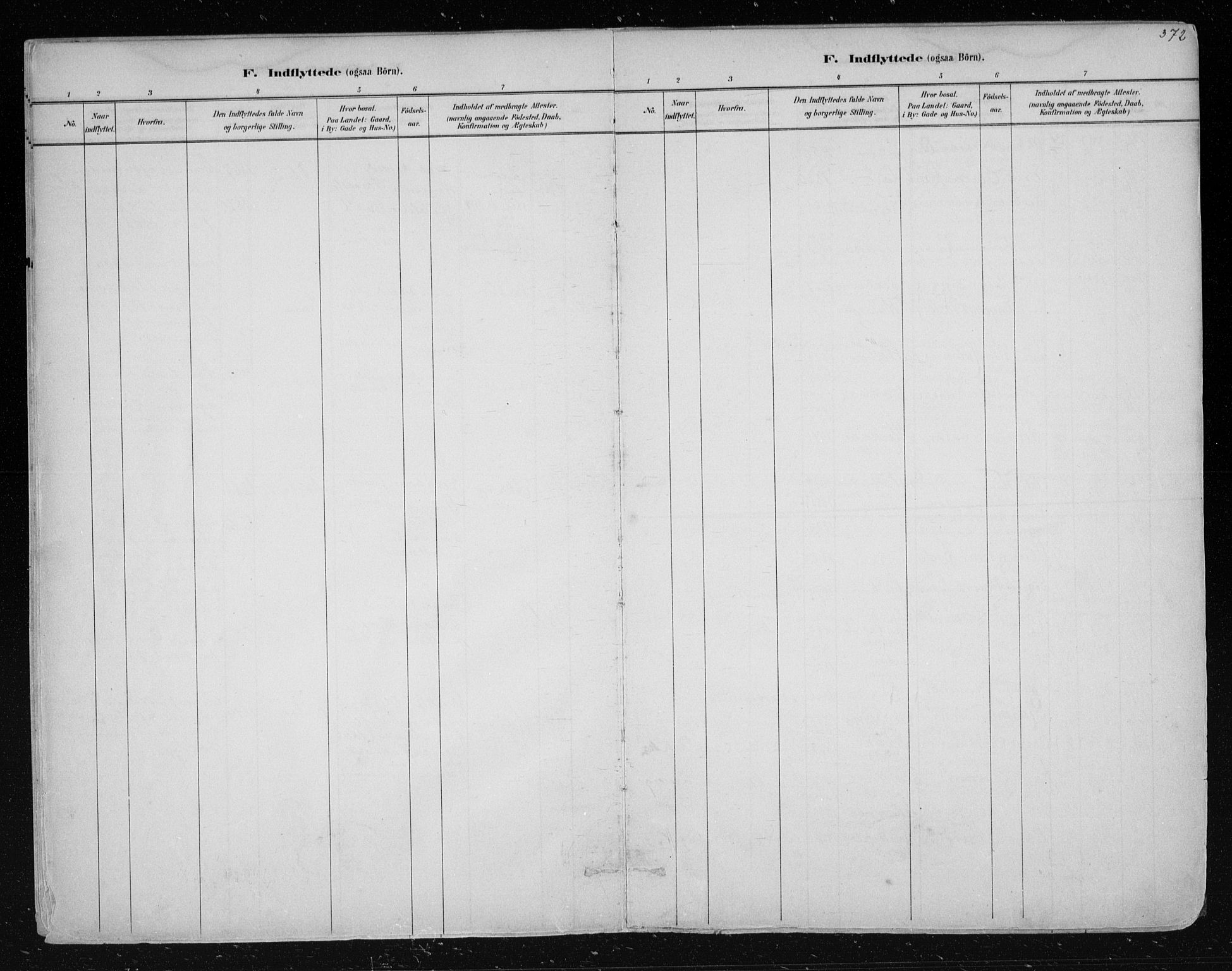 Nes kirkebøker, AV/SAKO-A-236/F/Fa/L0011: Parish register (official) no. 11, 1881-1912, p. 372