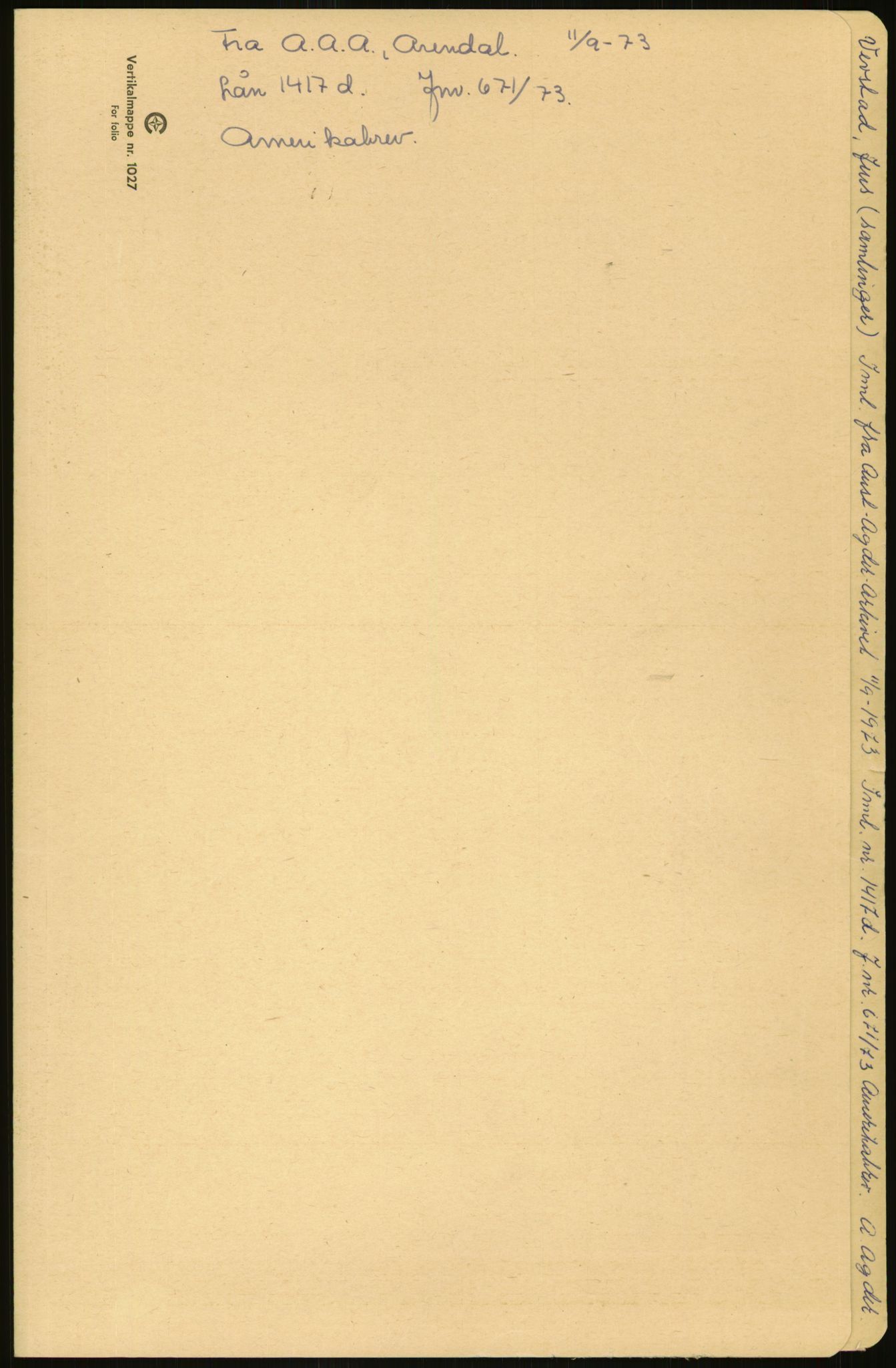 Samlinger til kildeutgivelse, Amerikabrevene, AV/RA-EA-4057/F/L0026: Innlån fra Aust-Agder: Aust-Agder-Arkivet - Erickson, 1838-1914, p. 833