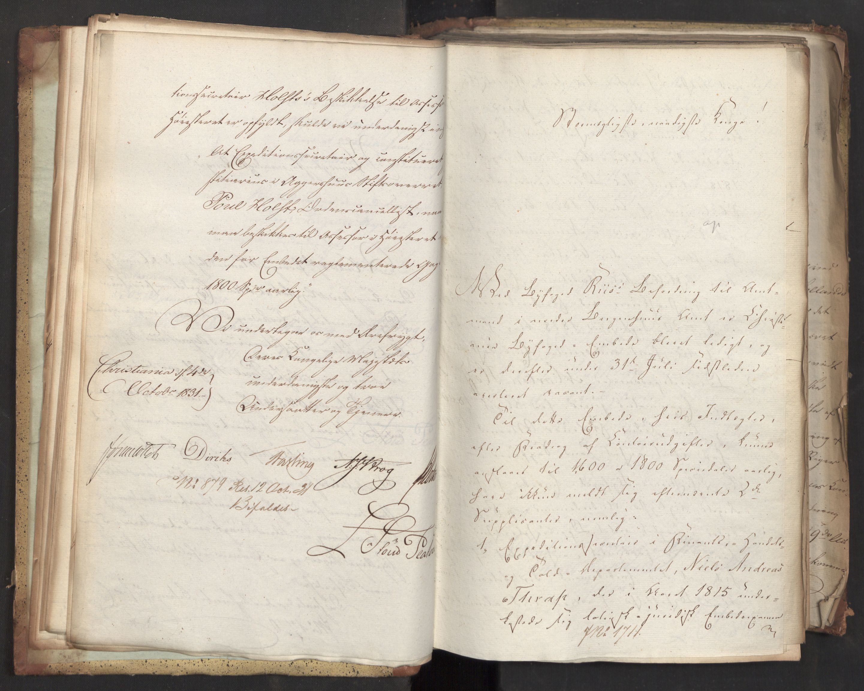 Statsrådsavdelingen i Stockholm, AV/RA-S-1003/D/Da/L0074: Regjeringsinnstillinger nr. 1700-1839, 1831, p. 31