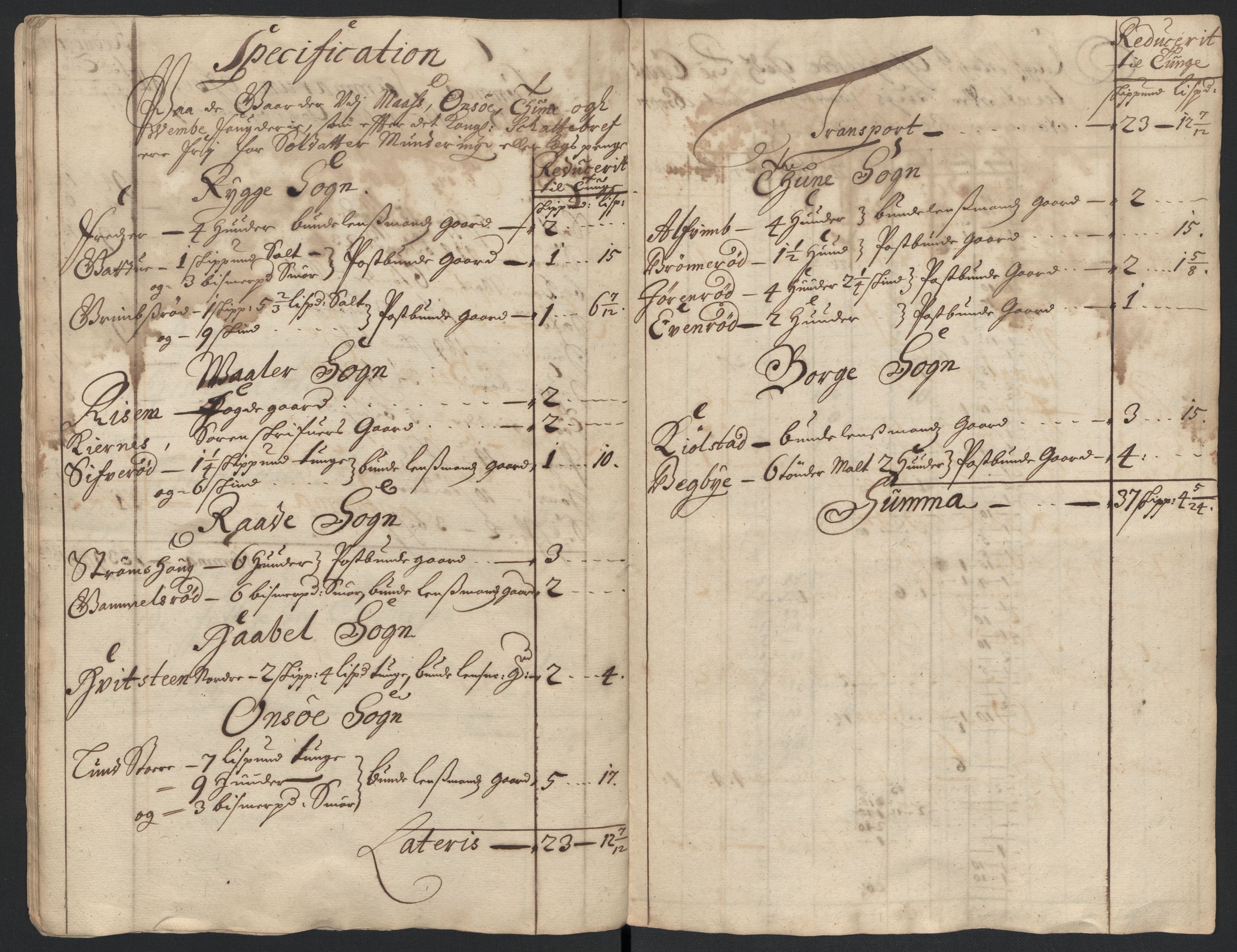 Rentekammeret inntil 1814, Reviderte regnskaper, Fogderegnskap, AV/RA-EA-4092/R04/L0135: Fogderegnskap Moss, Onsøy, Tune, Veme og Åbygge, 1709-1710, p. 198