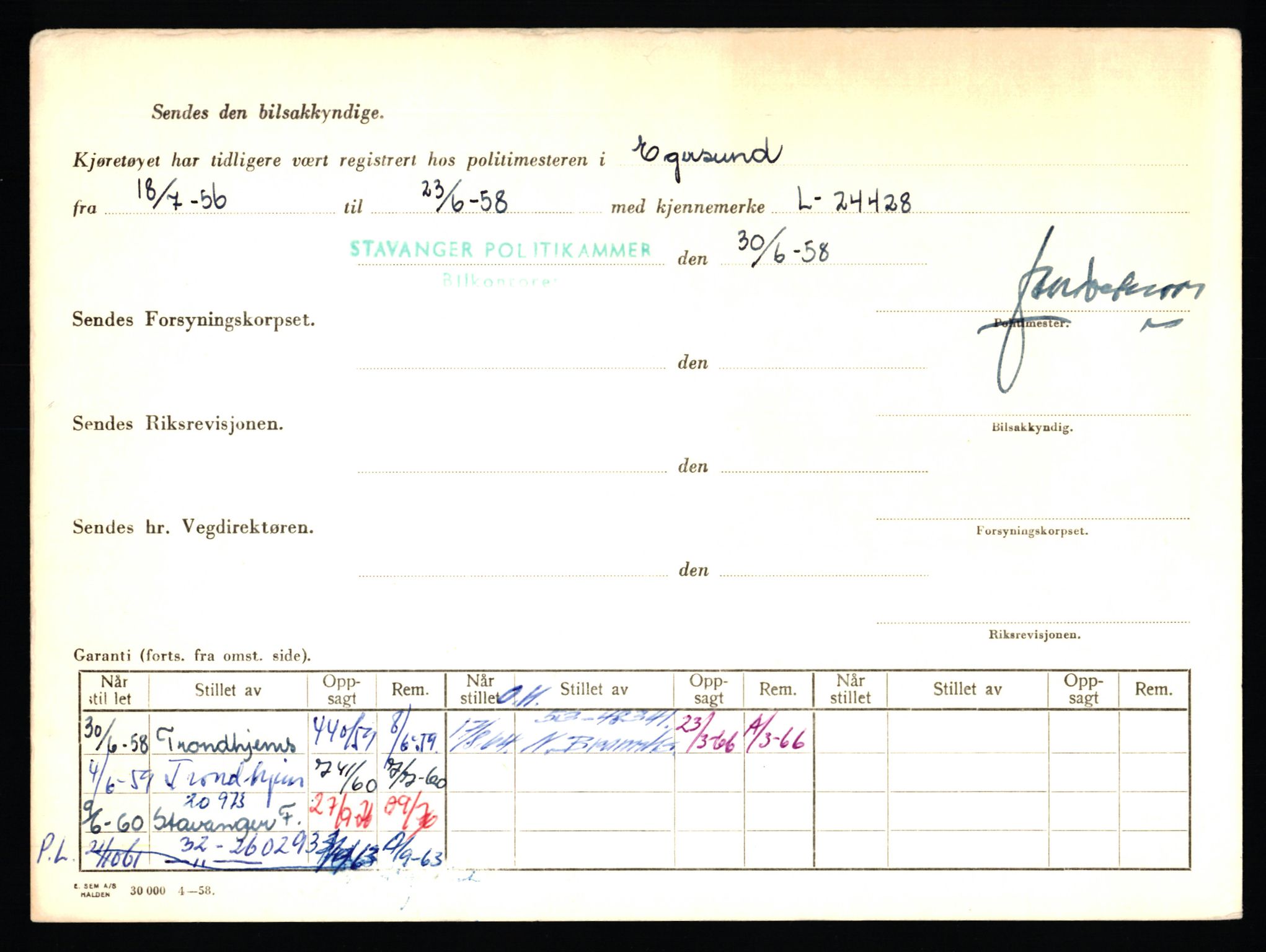 Stavanger trafikkstasjon, AV/SAST-A-101942/0/F/L0006: L-1700 - L-2149, 1930-1971, p. 166
