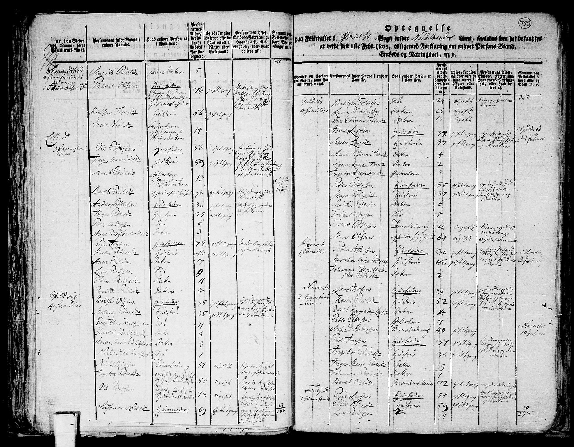 RA, 1801 census for 1868P Øksnes, 1801, p. 722b-723a