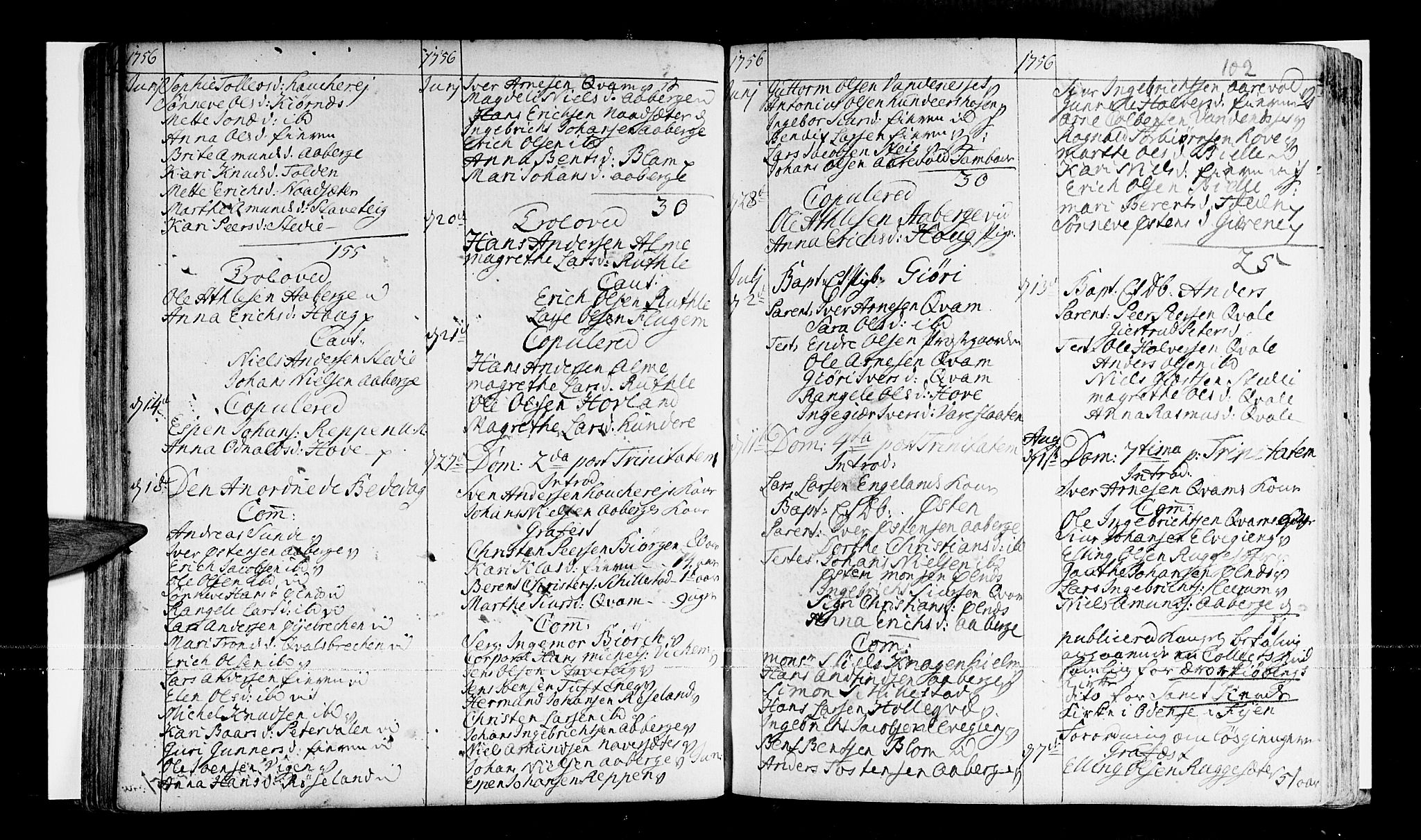 Sogndal sokneprestembete, SAB/A-81301/H/Haa/Haaa/L0003: Parish register (official) no. A 3, 1747-1768, p. 102
