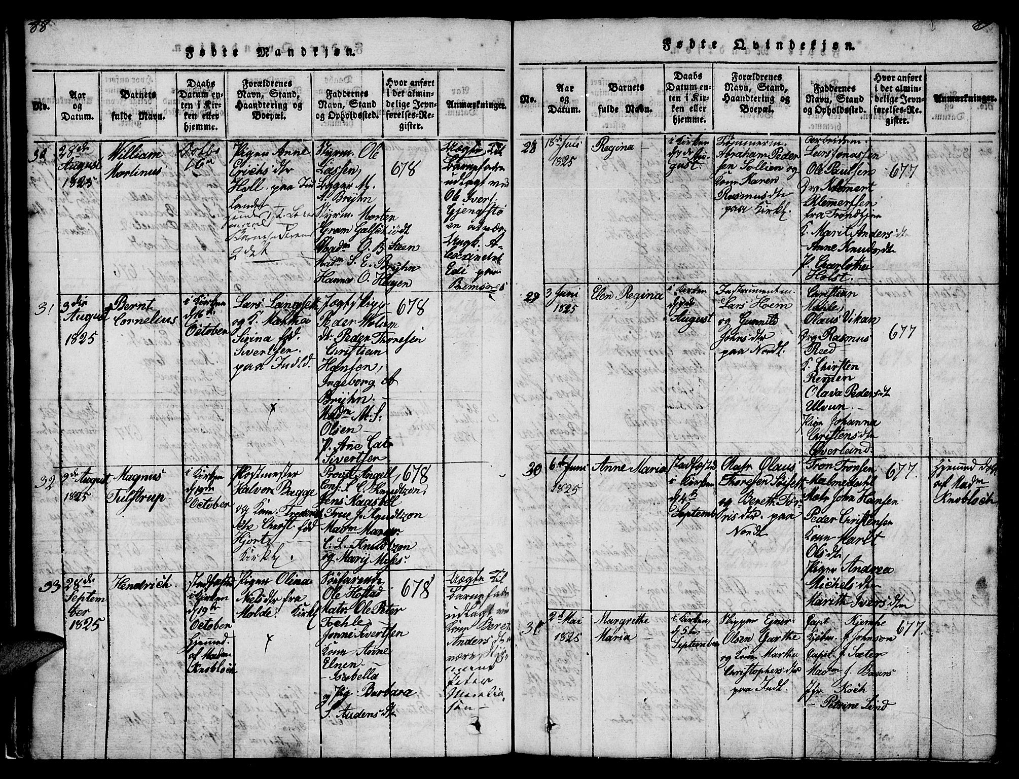Ministerialprotokoller, klokkerbøker og fødselsregistre - Møre og Romsdal, SAT/A-1454/572/L0856: Parish register (copy) no. 572C01, 1819-1832, p. 88-89