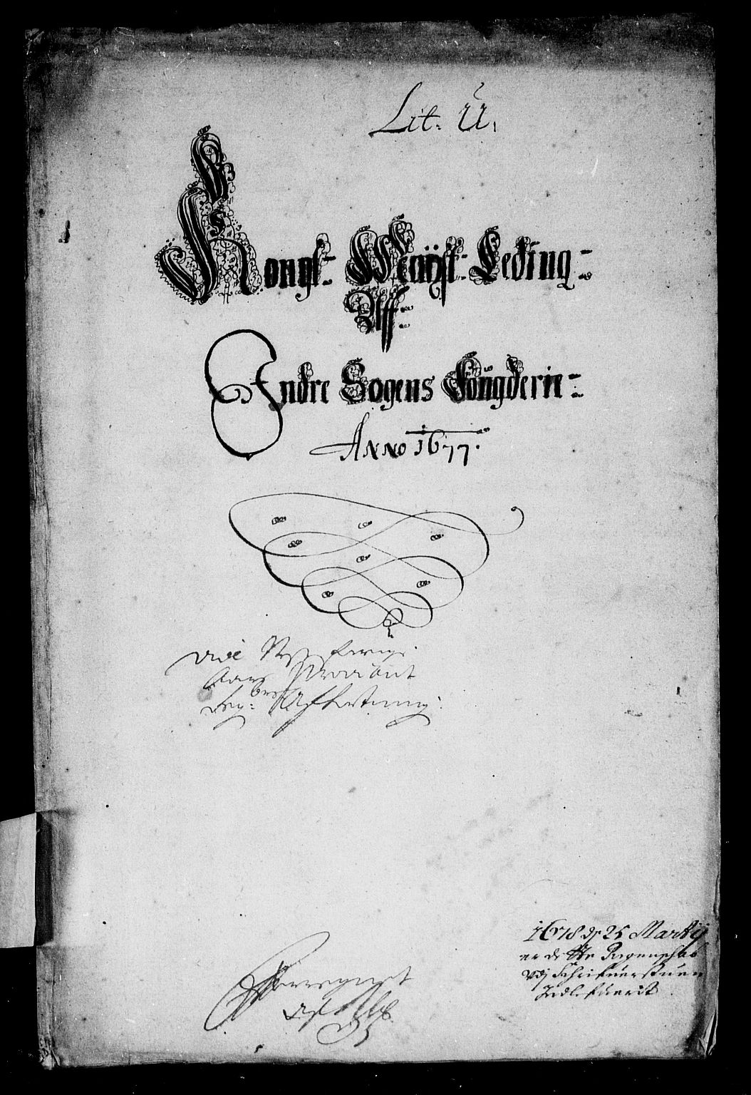 Rentekammeret inntil 1814, Reviderte regnskaper, Stiftamtstueregnskaper, Bergen stiftamt, AV/RA-EA-6043/R/Rc/L0050: Bergen stiftamt, 1677-1678