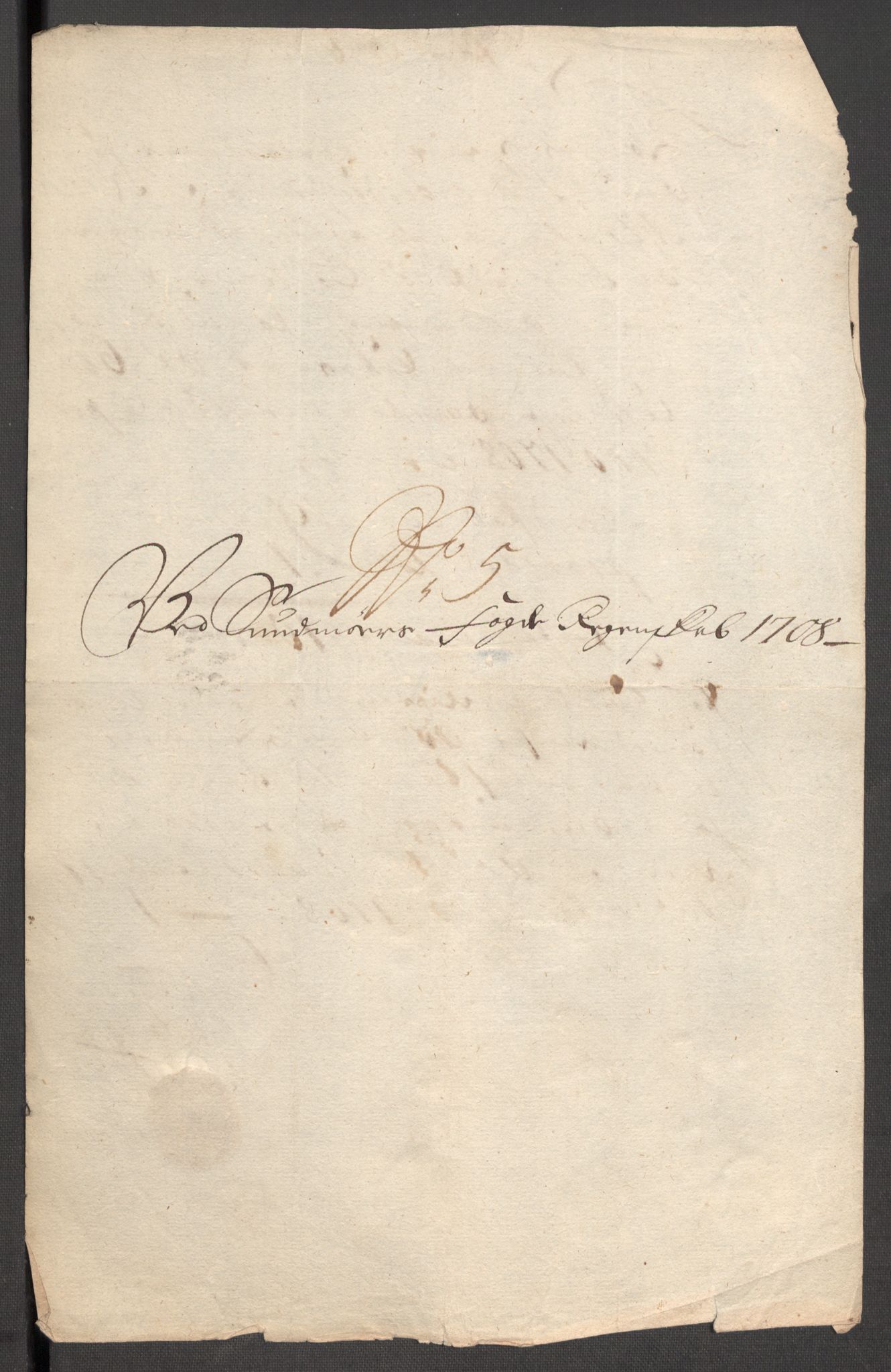 Rentekammeret inntil 1814, Reviderte regnskaper, Fogderegnskap, AV/RA-EA-4092/R54/L3562: Fogderegnskap Sunnmøre, 1708-1709, p. 133