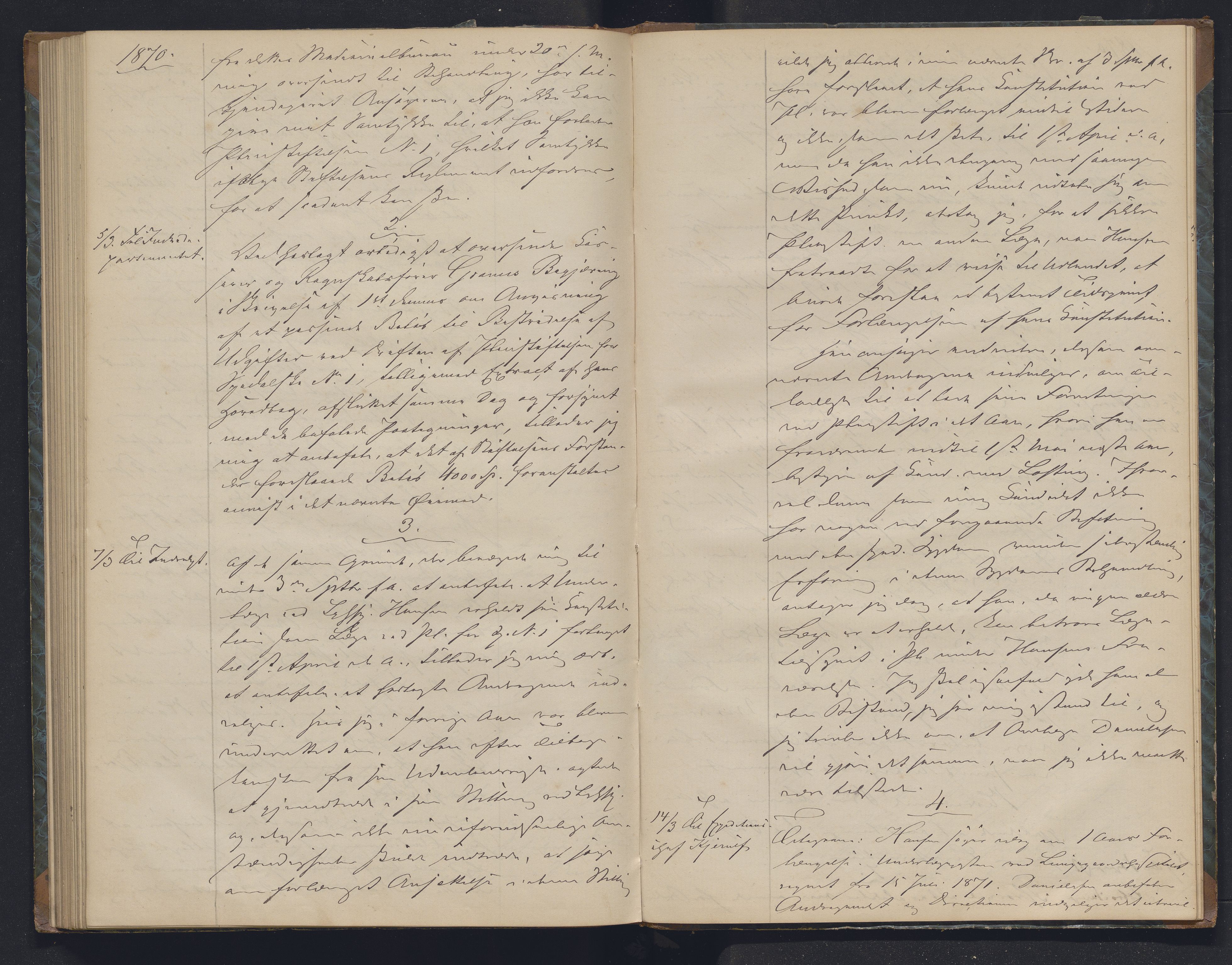 Lepraarkiver - Overlegen for den spedalske sykdom, AV/SAB-A-61001/B.b/L0006: Kopibok, 1860-1874