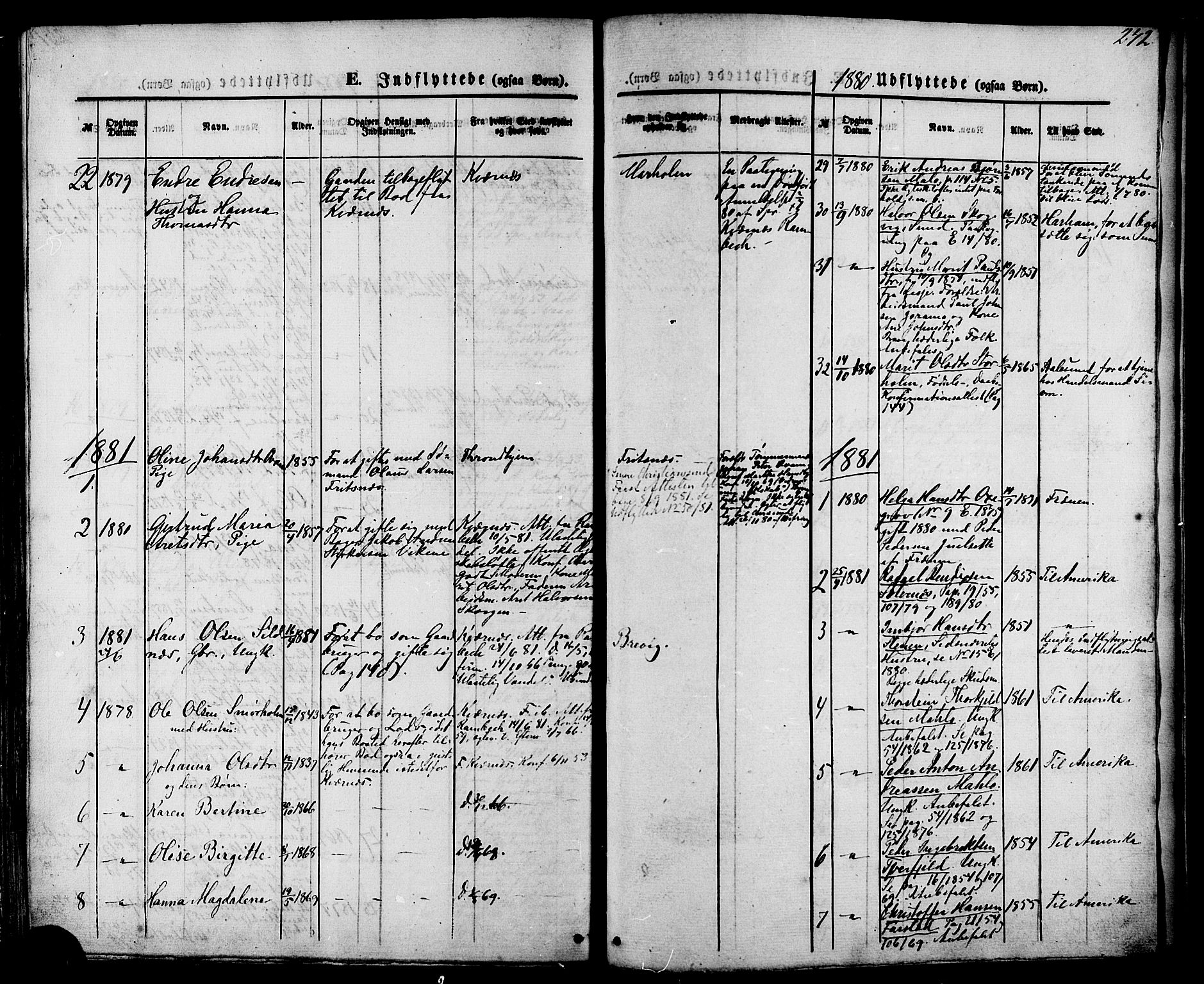 Ministerialprotokoller, klokkerbøker og fødselsregistre - Møre og Romsdal, AV/SAT-A-1454/566/L0768: Parish register (official) no. 566A07, 1869-1881, p. 242