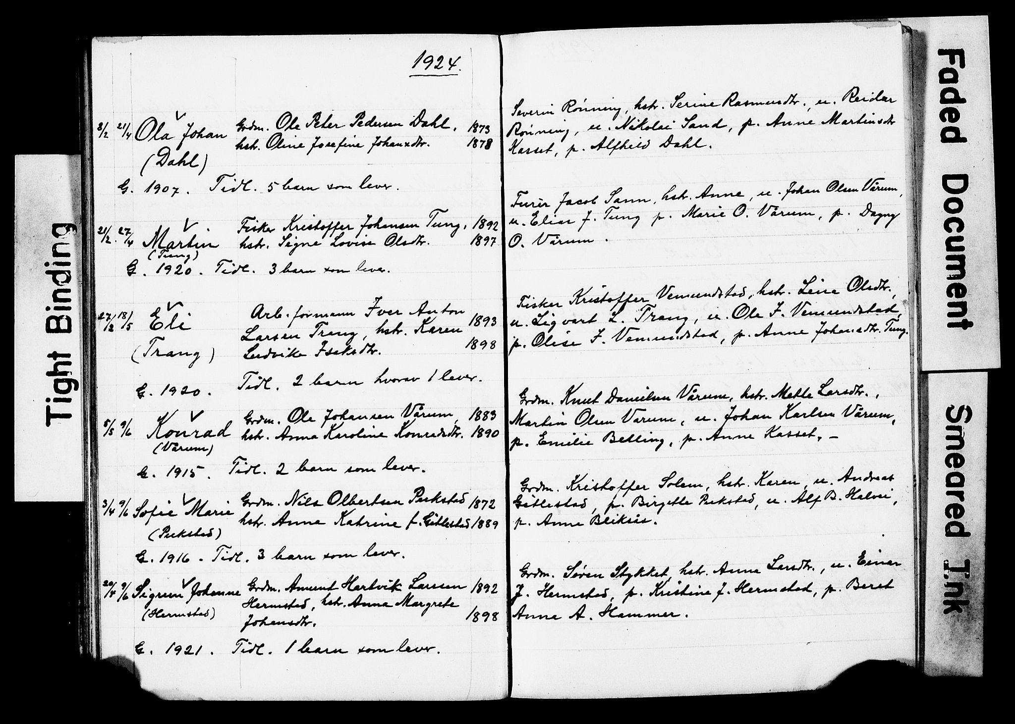 Ministerialprotokoller, klokkerbøker og fødselsregistre - Sør-Trøndelag, AV/SAT-A-1456/646/L0631: Parish register (copy) no. 646C04, 1917-1930