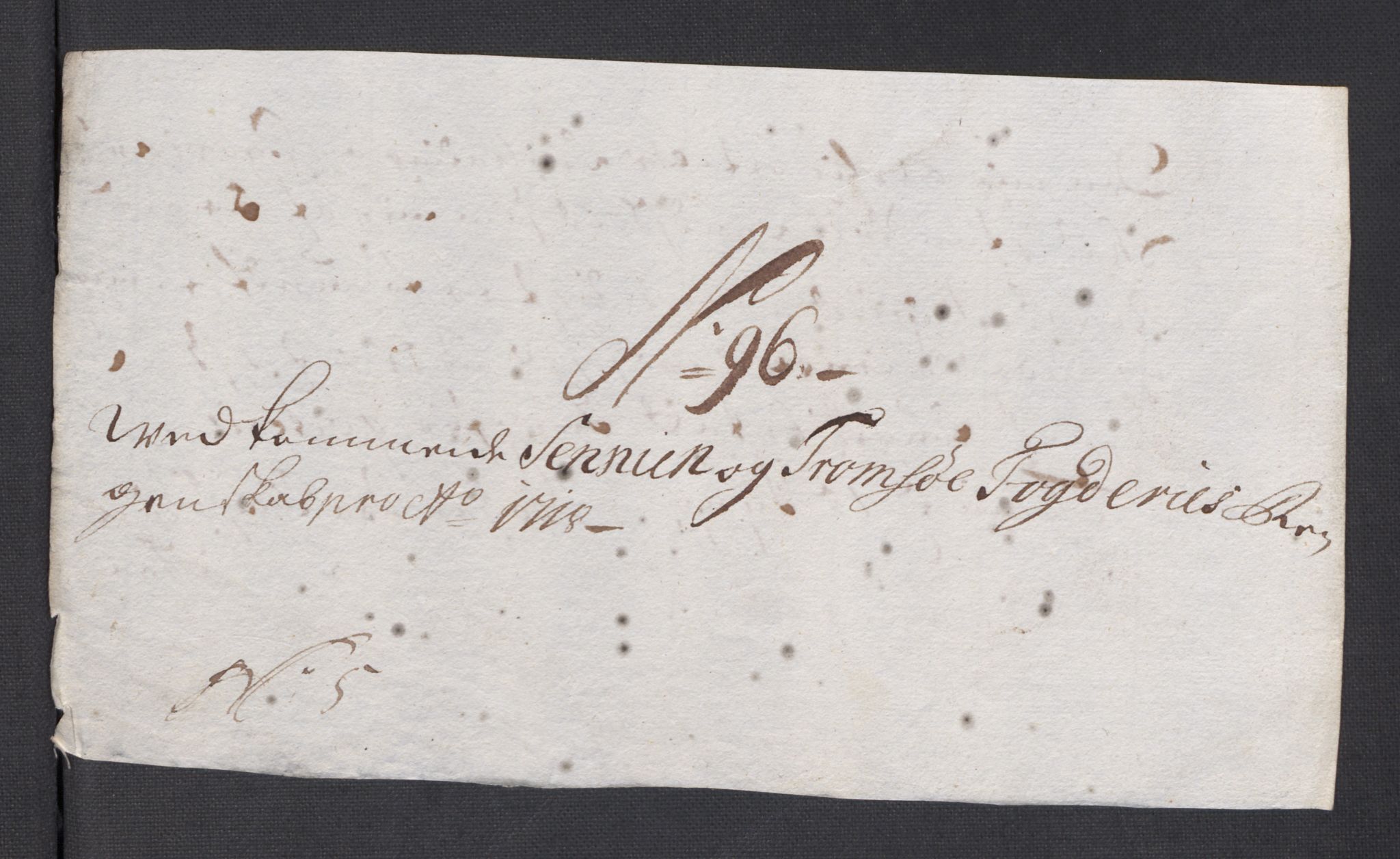 Rentekammeret inntil 1814, Reviderte regnskaper, Fogderegnskap, AV/RA-EA-4092/R68/L4764: Fogderegnskap Senja og Troms, 1718, p. 407