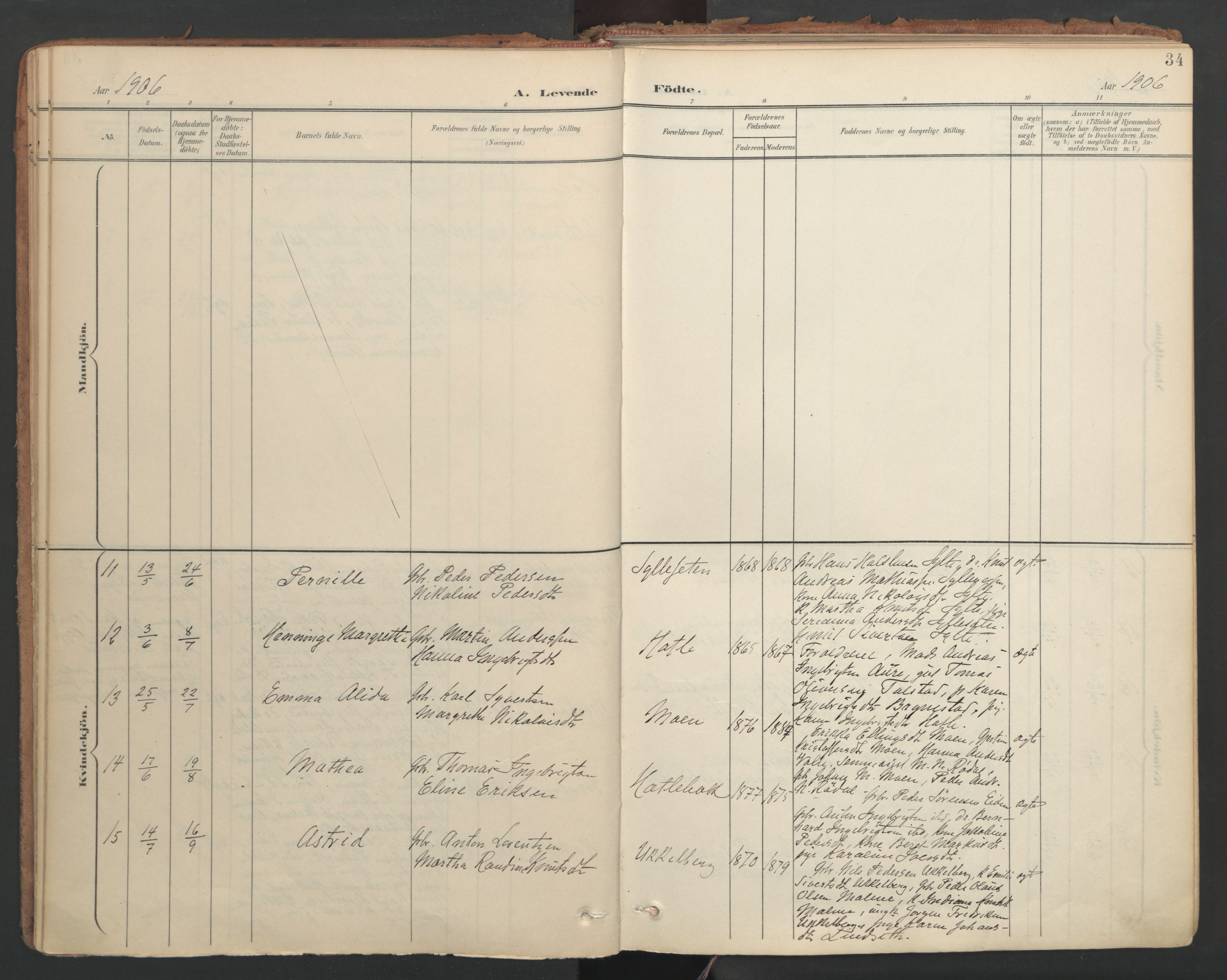 Ministerialprotokoller, klokkerbøker og fødselsregistre - Møre og Romsdal, AV/SAT-A-1454/564/L0741: Parish register (official) no. 564A02, 1900-1976, p. 34