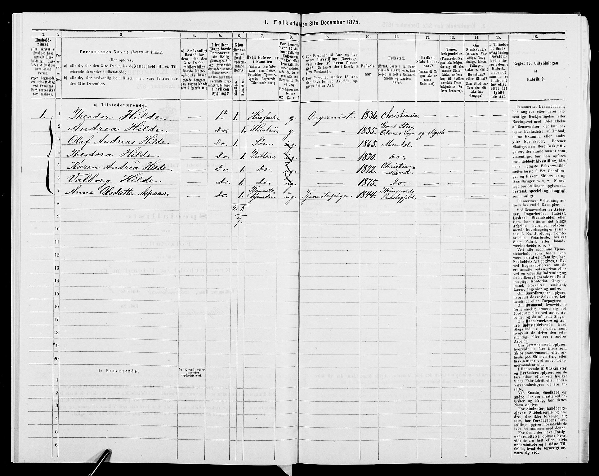 SAK, 1875 census for 1002B Mandal/Mandal, 1875, p. 146