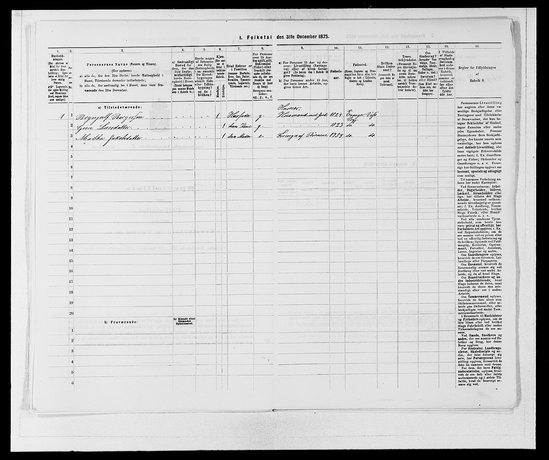 SAB, 1875 census for 1235P Voss, 1875, p. 1775