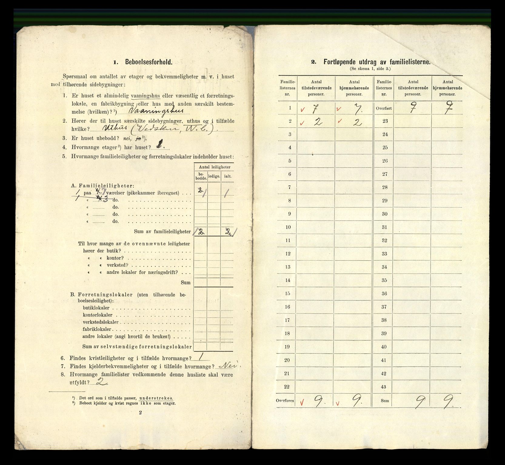 RA, 1910 census for Skien, 1910, p. 5887