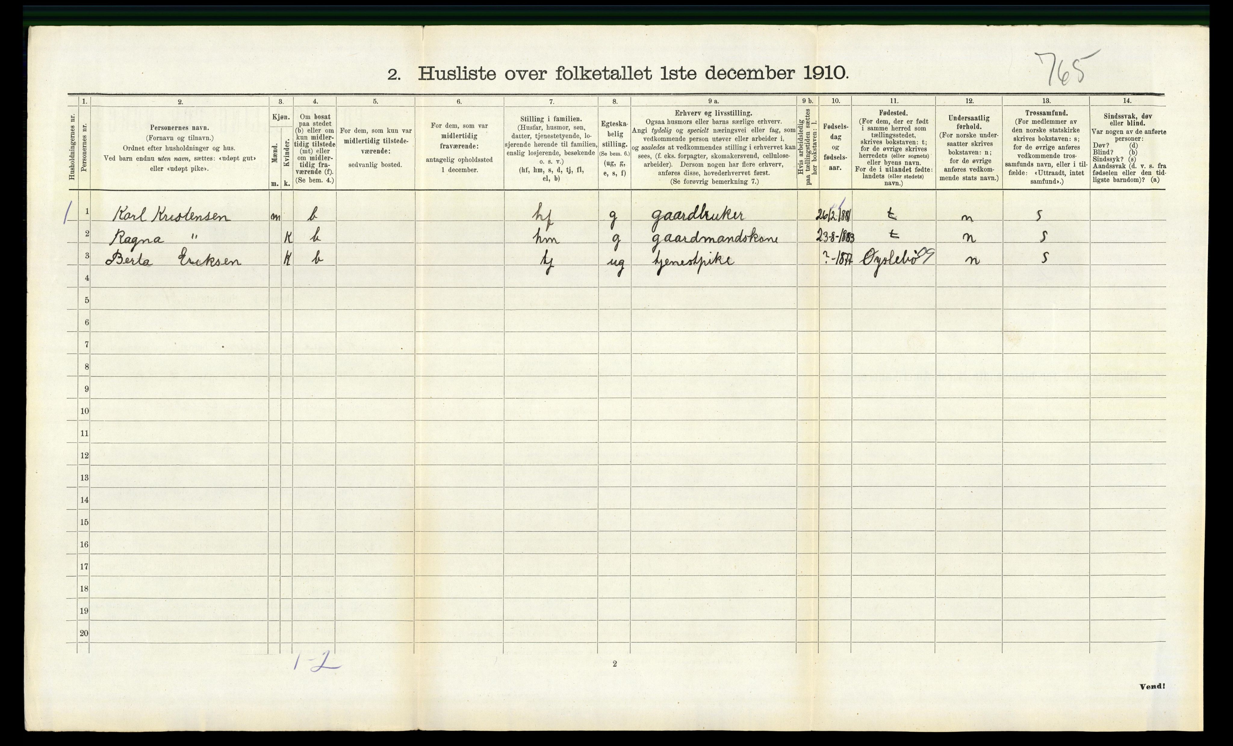 RA, 1910 census for Halse og Harkmark, 1910, p. 895