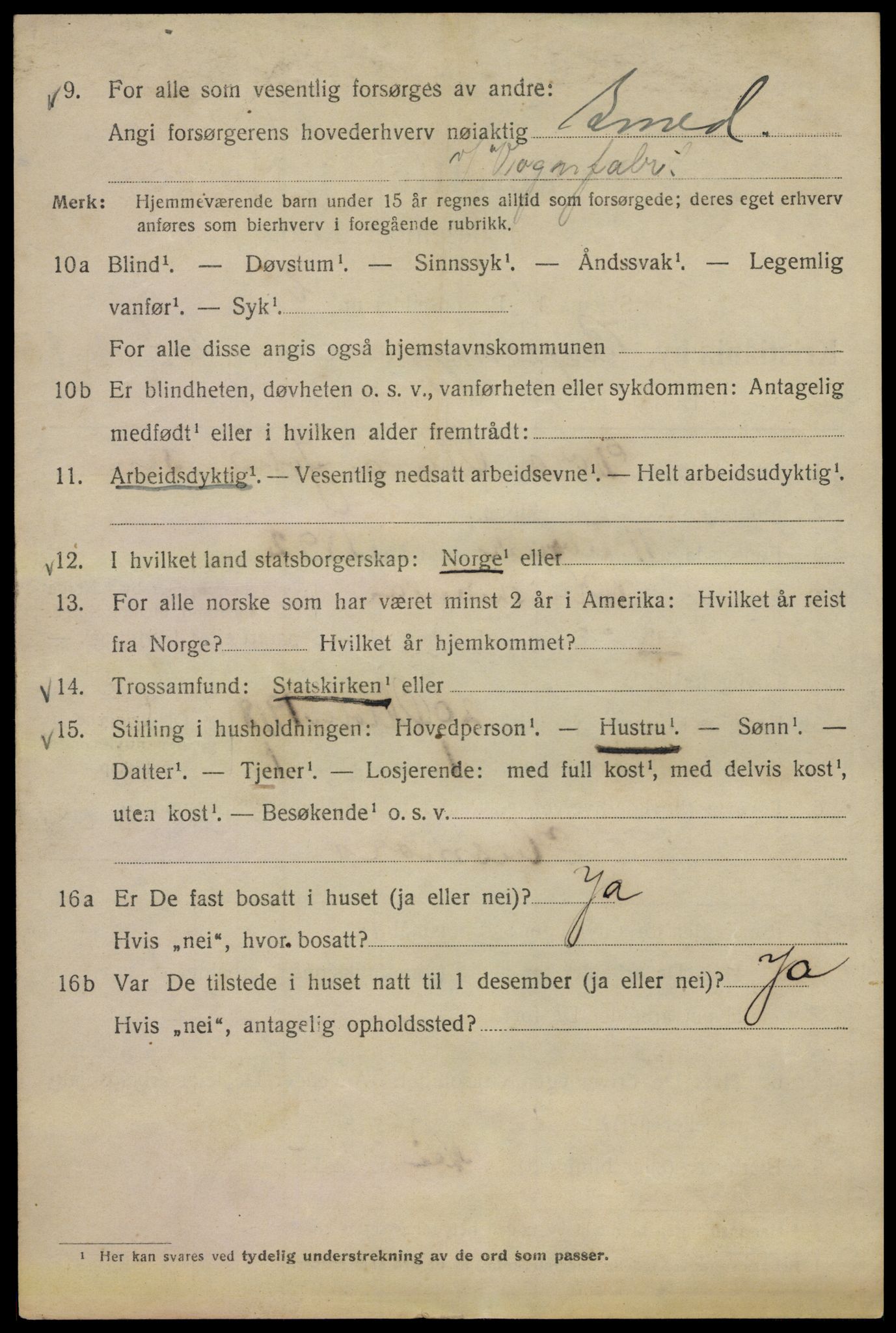 SAO, 1920 census for Kristiania, 1920, p. 157012