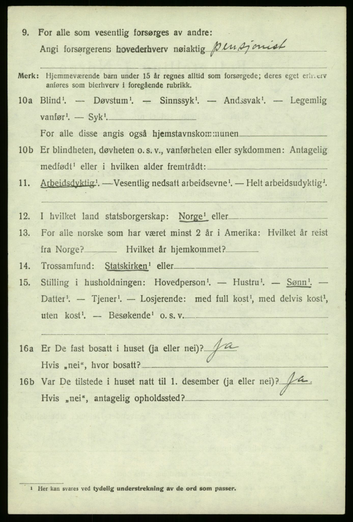 SAB, 1920 census for Sogndal, 1920, p. 2200