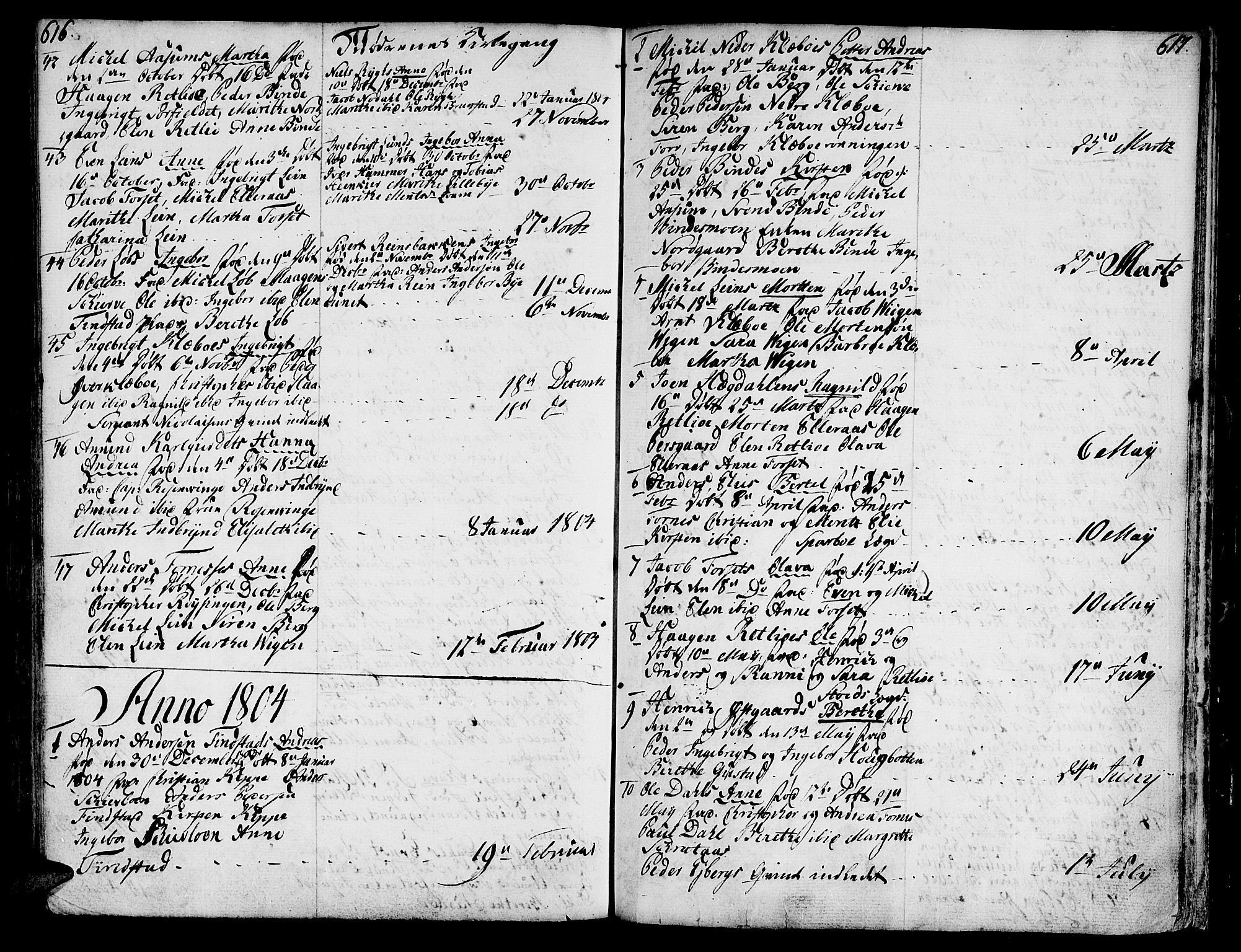 Ministerialprotokoller, klokkerbøker og fødselsregistre - Nord-Trøndelag, SAT/A-1458/746/L0440: Parish register (official) no. 746A02, 1760-1815, p. 616-617