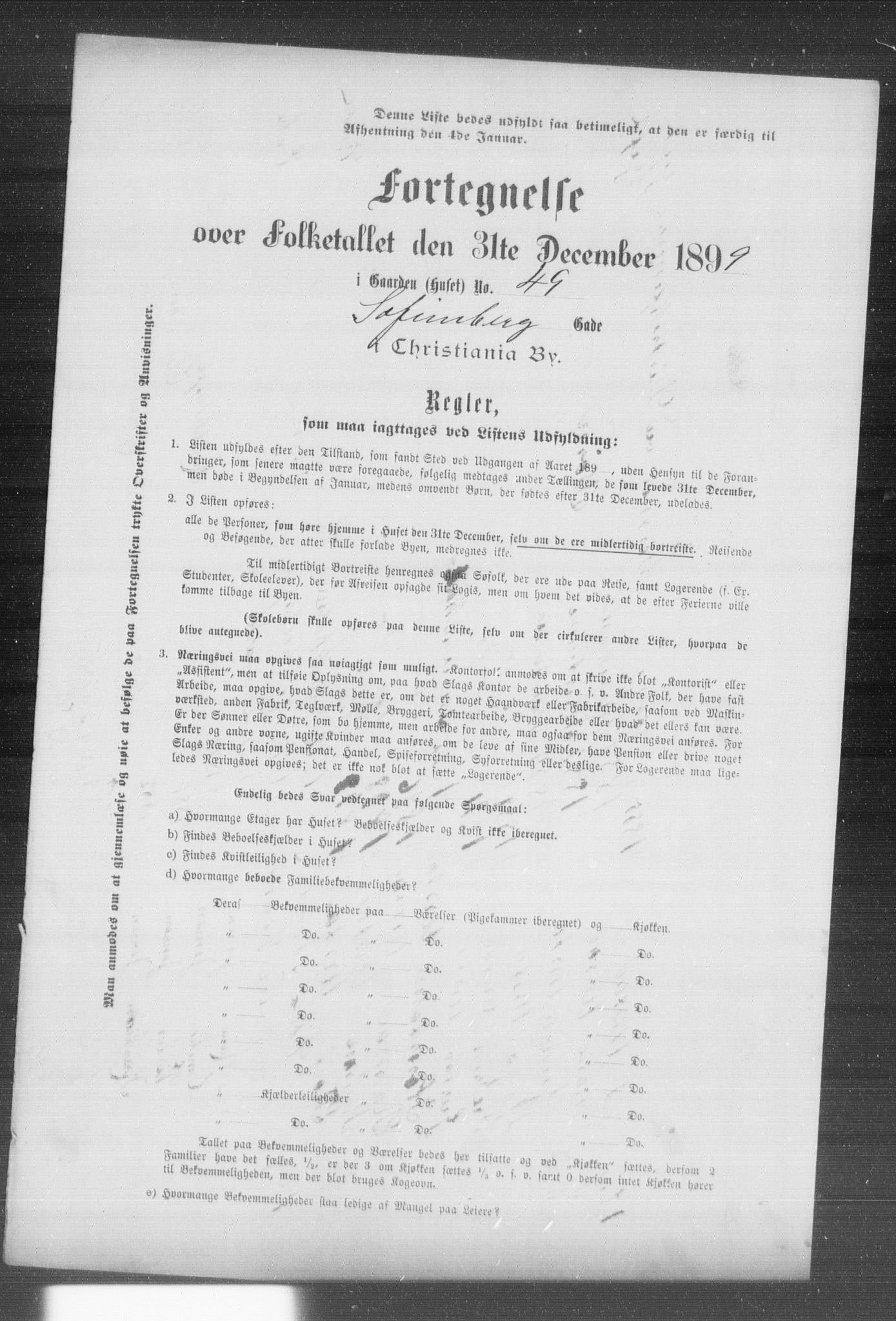 OBA, Municipal Census 1899 for Kristiania, 1899, p. 12825