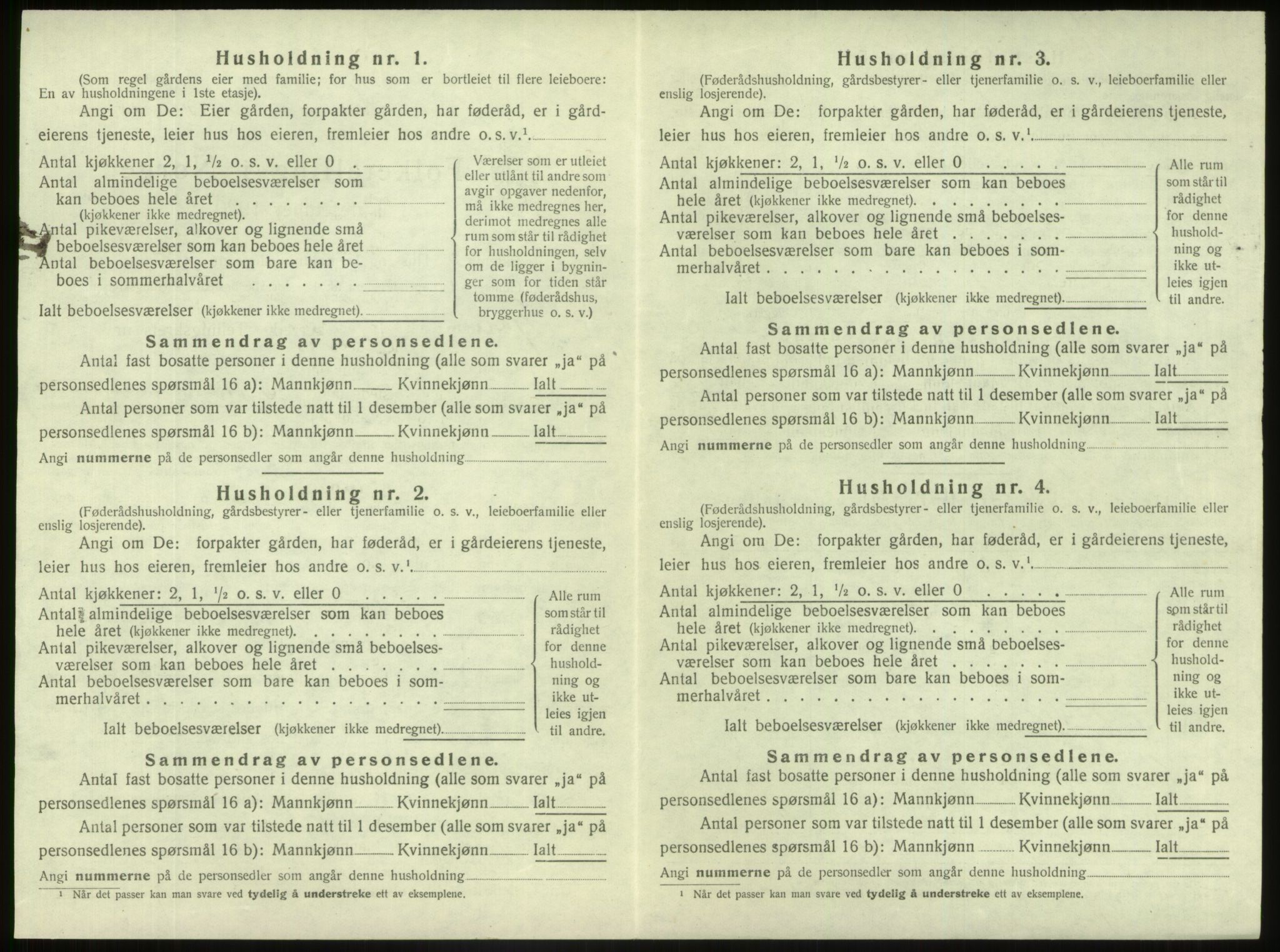 SAB, 1920 census for Fjaler, 1920, p. 300