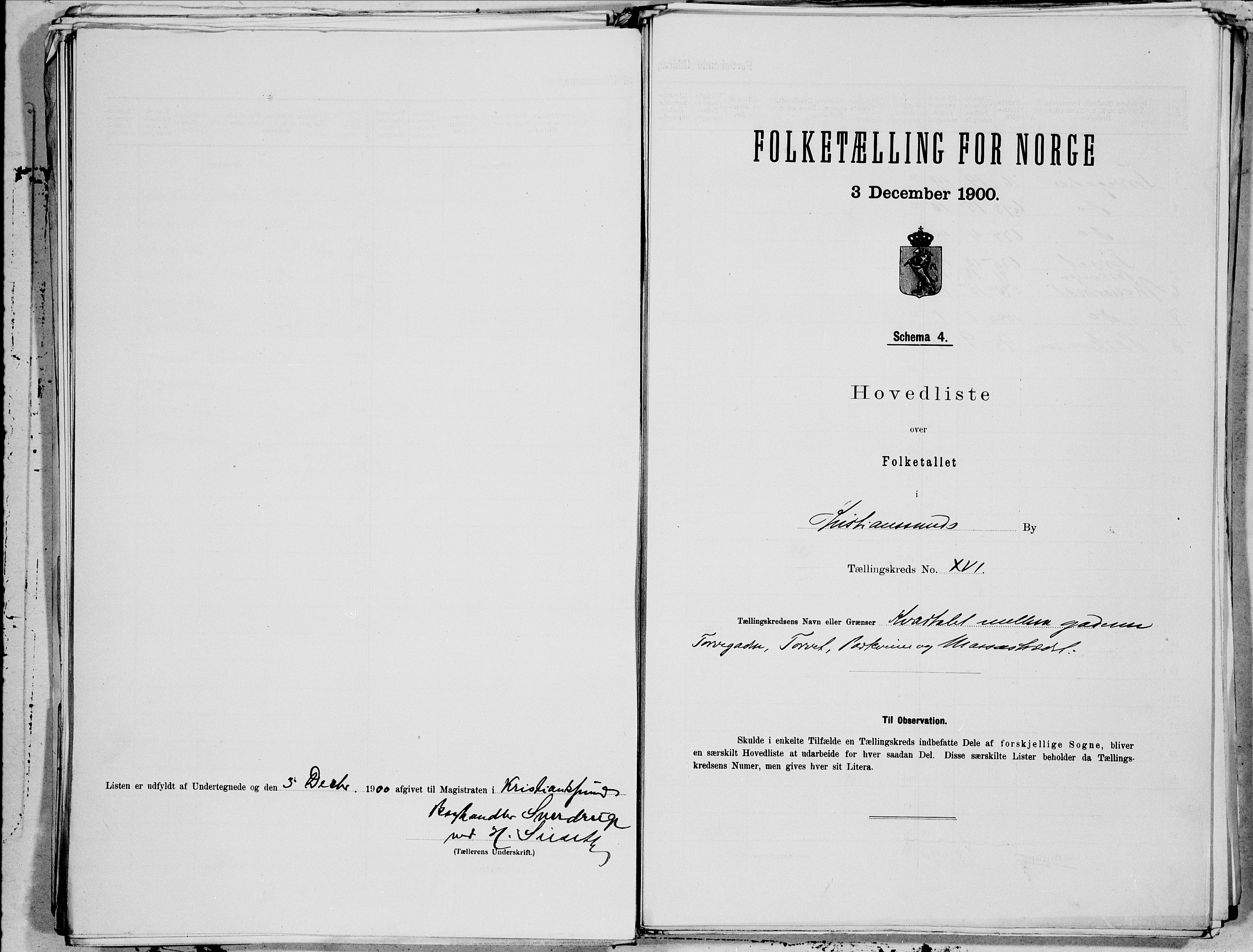 SAT, 1900 census for Kristiansund, 1900, p. 32