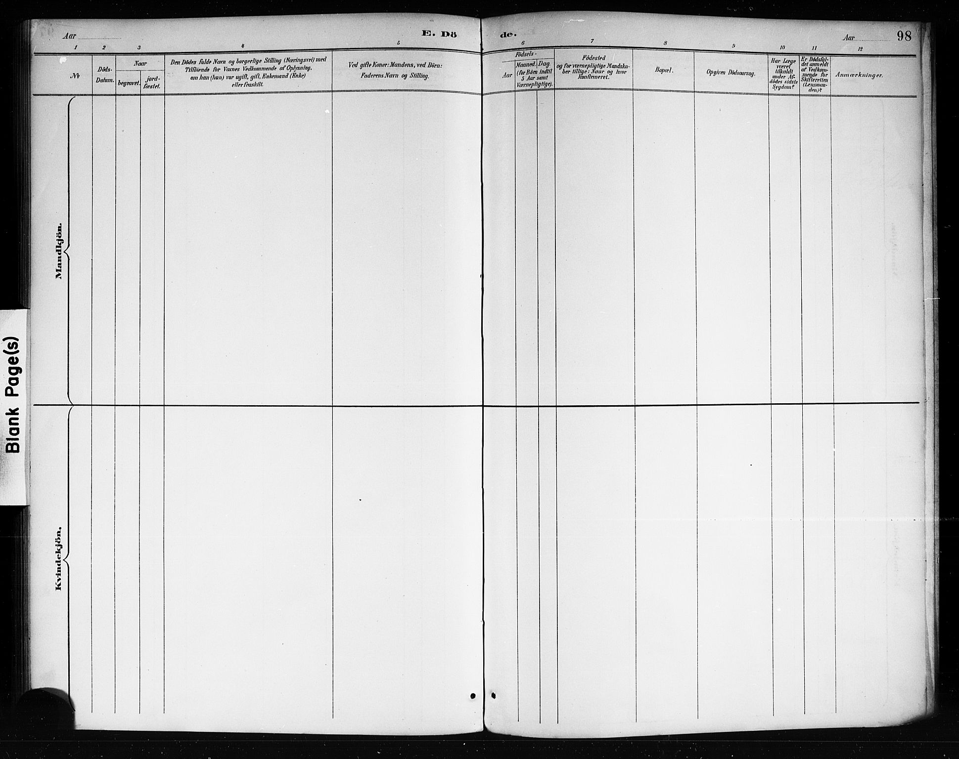 Lårdal kirkebøker, AV/SAKO-A-284/G/Ga/L0003: Parish register (copy) no. I 3, 1891-1918, p. 98