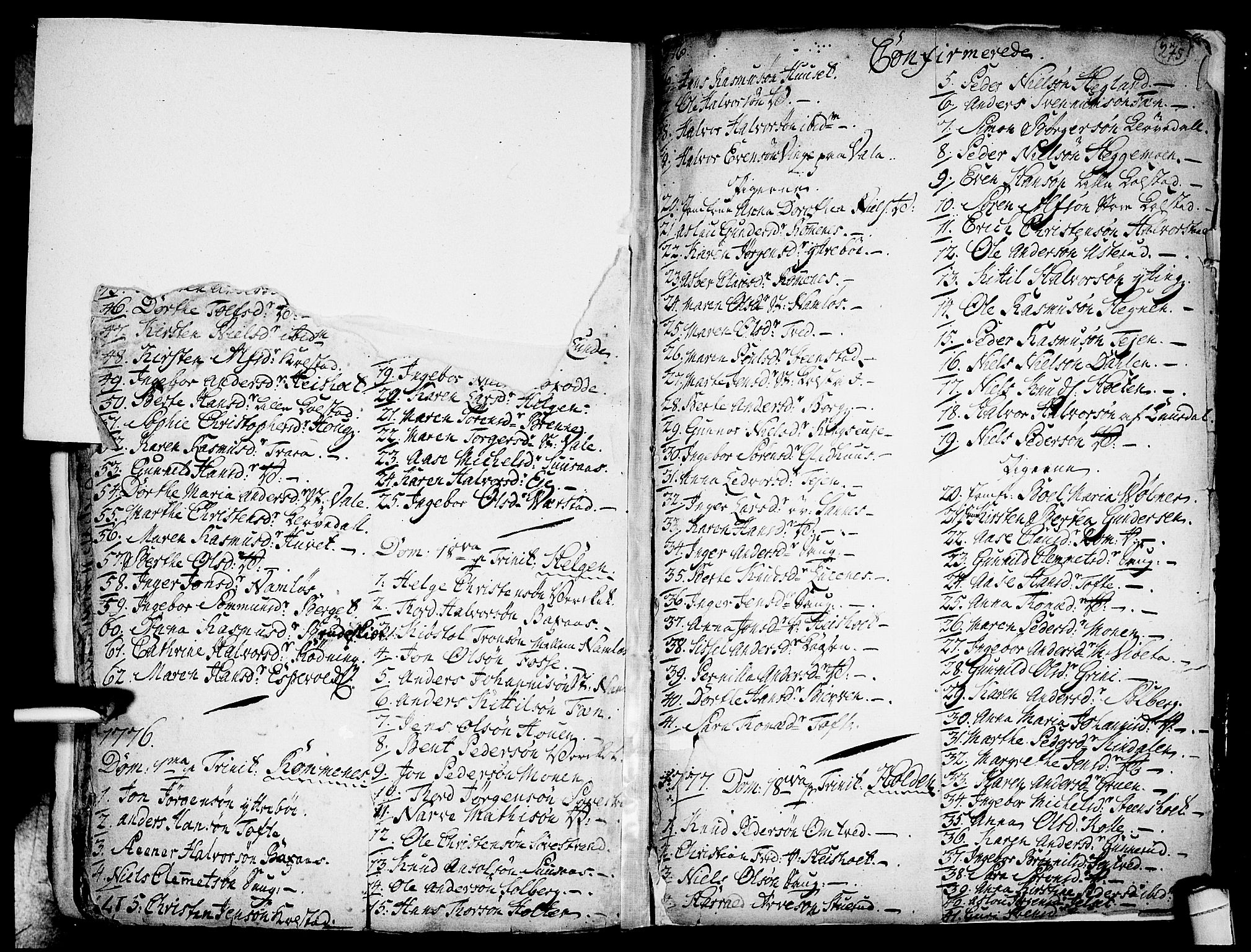 Holla kirkebøker, SAKO/A-272/F/Fa/L0001: Parish register (official) no. 1, 1717-1779, p. 275